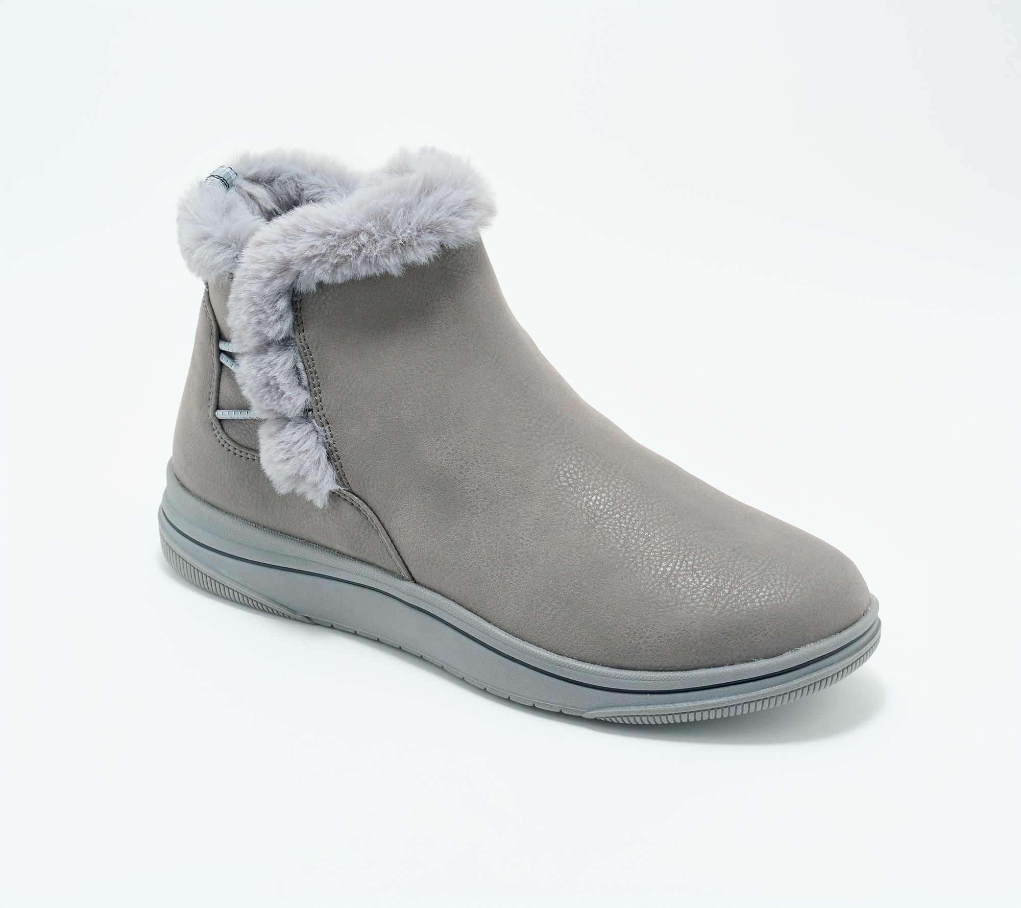 Clarks Cloudsteppers Faux Fur Ankle Boots - Breeze Fur