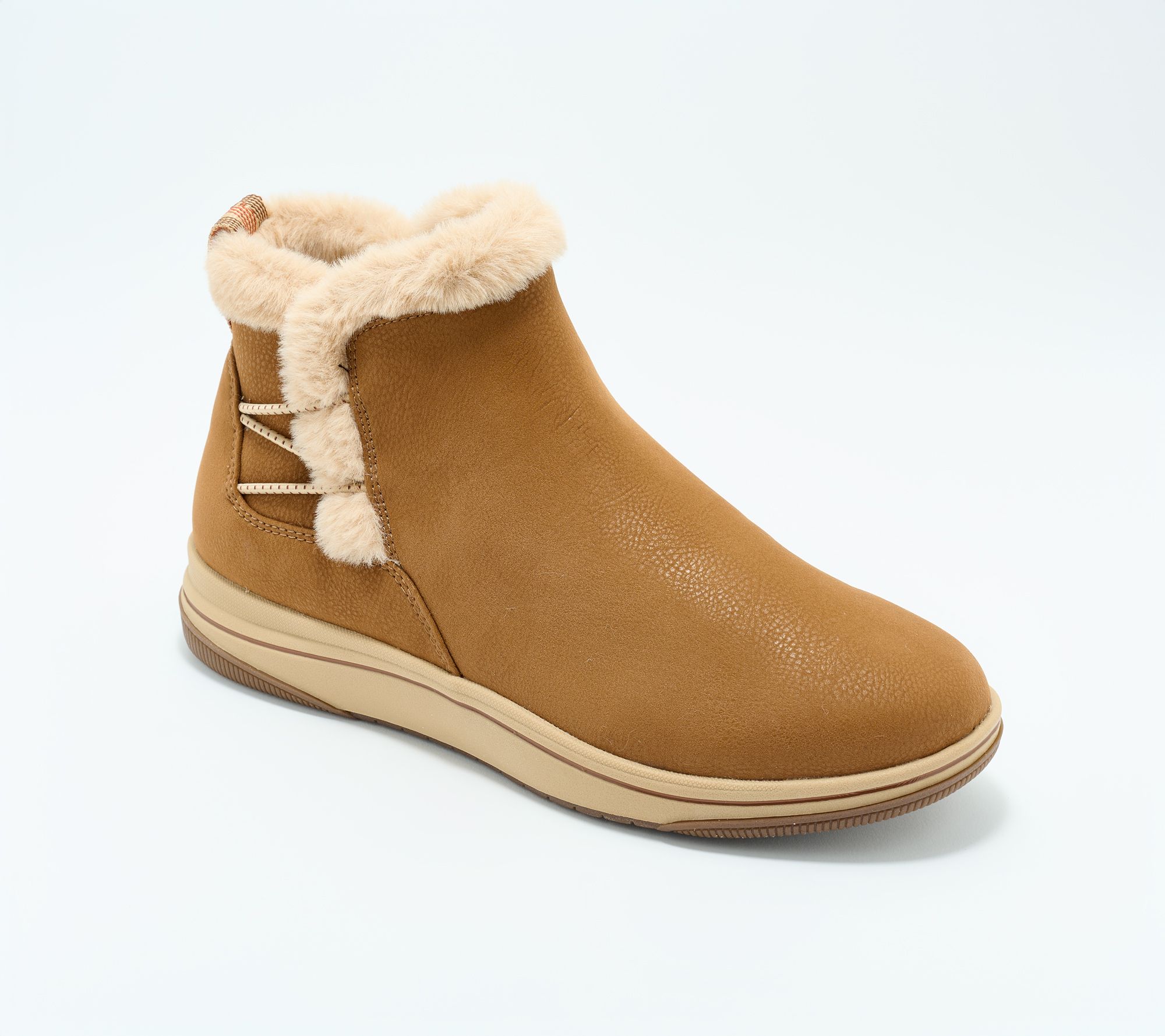 Clarks Cloudsteppers Faux Fur Ankle Boots - Breeze Fur