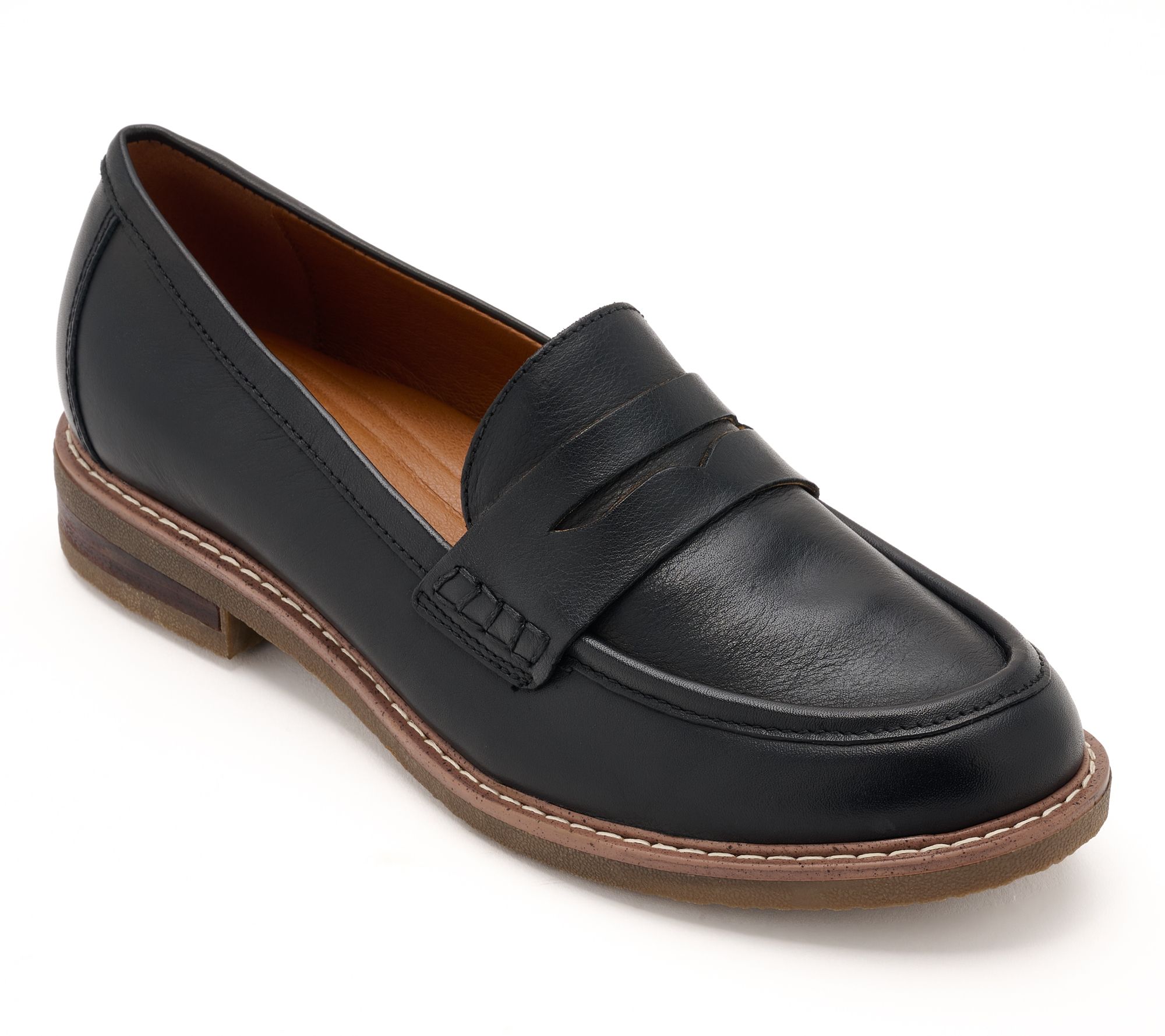 Earth Leather Slip-On Loafers - Javas
