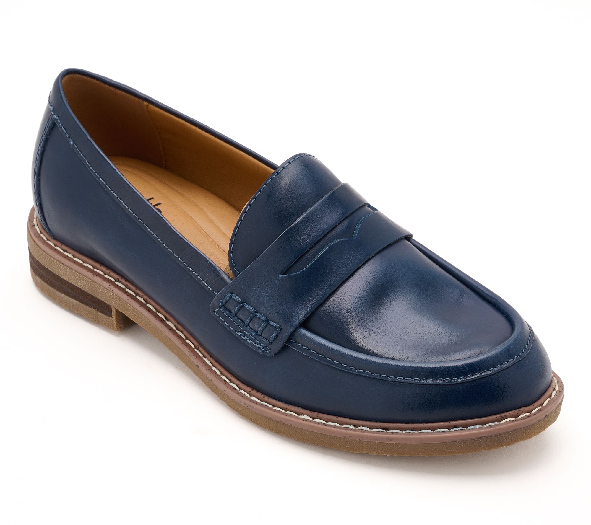 Earth Leather Slip-On Loafers - Javas
