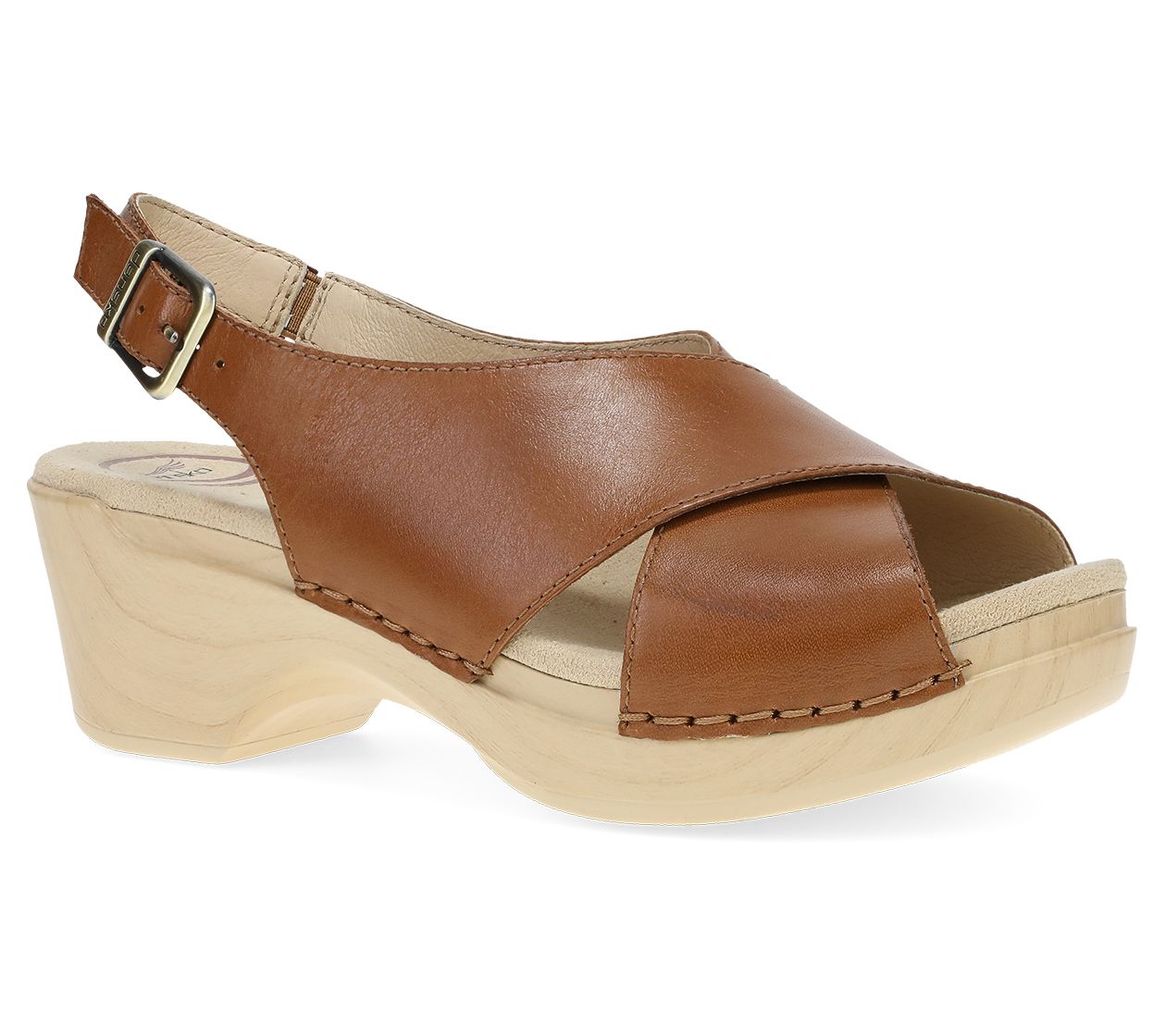 Dansko Sloane Tan Calf Leather Sandal