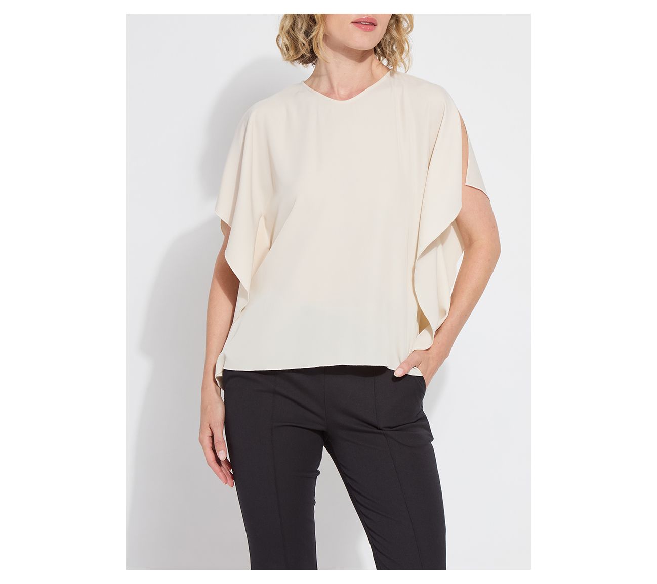 Lysse New York Carmen V Neck Scarf Top