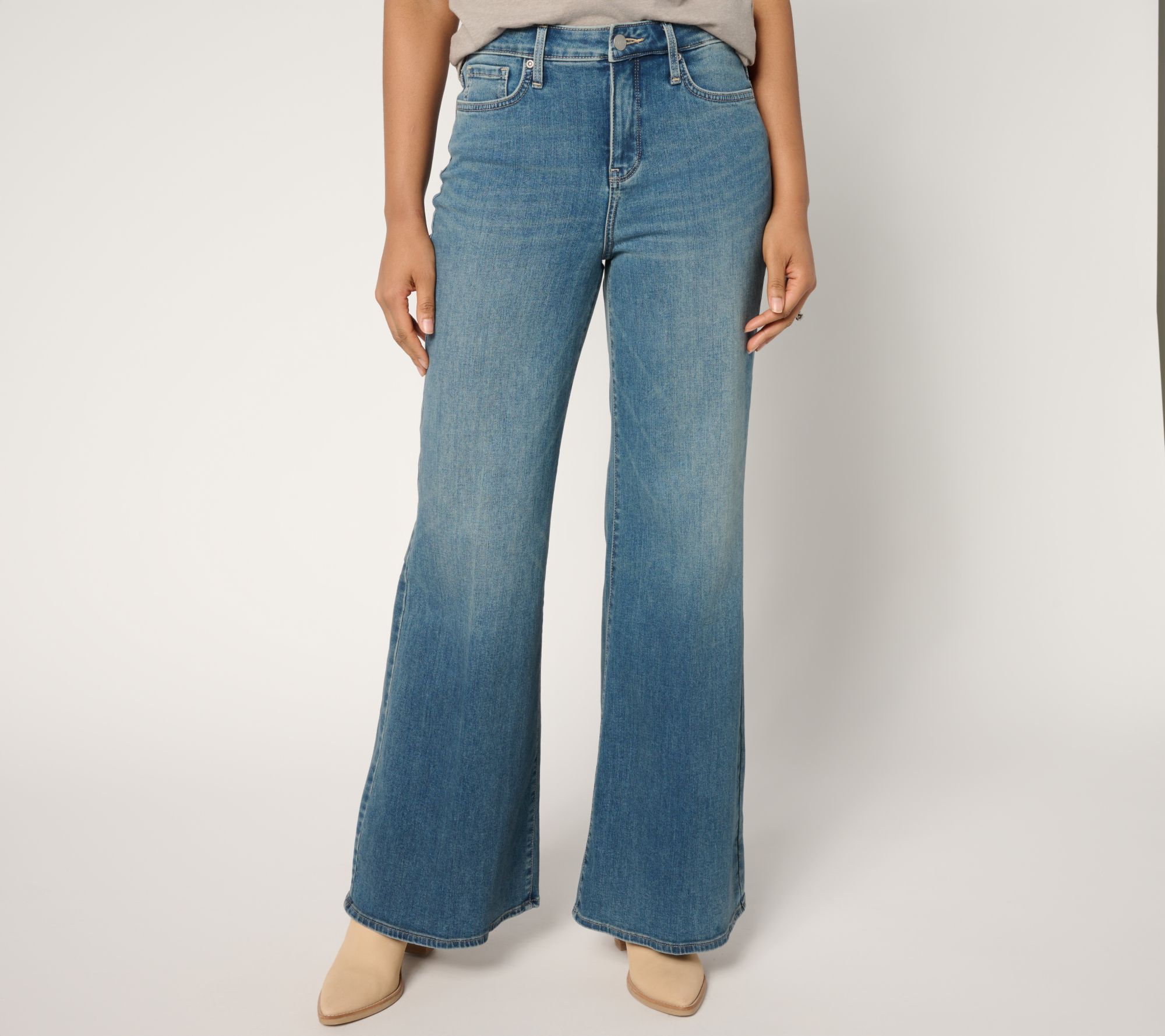 "As Is" NYDJ Mia Palazzo Full Length Jeans