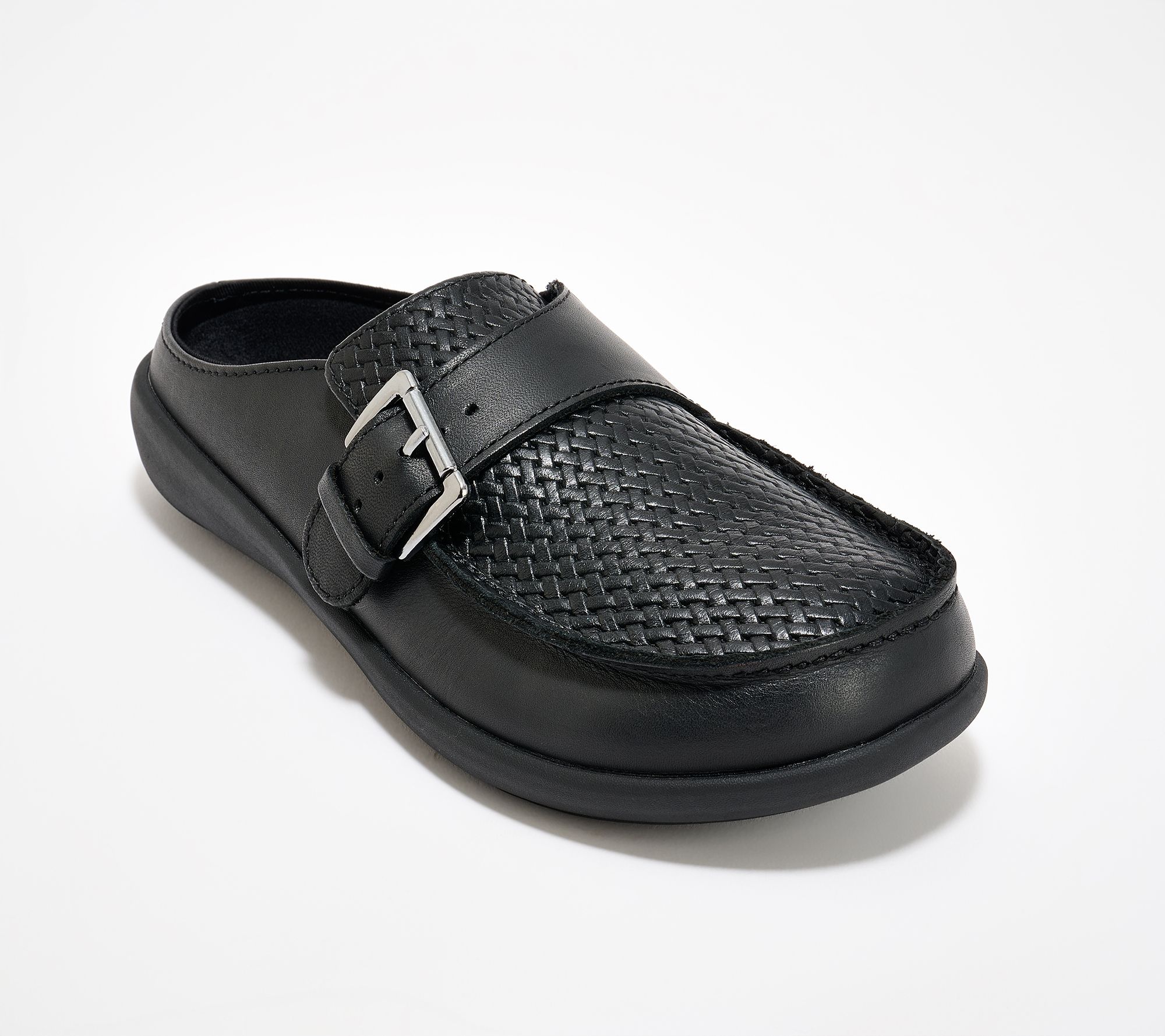 Revitalign Orthotic Leather Buckled Clogs - Siesta Lynx