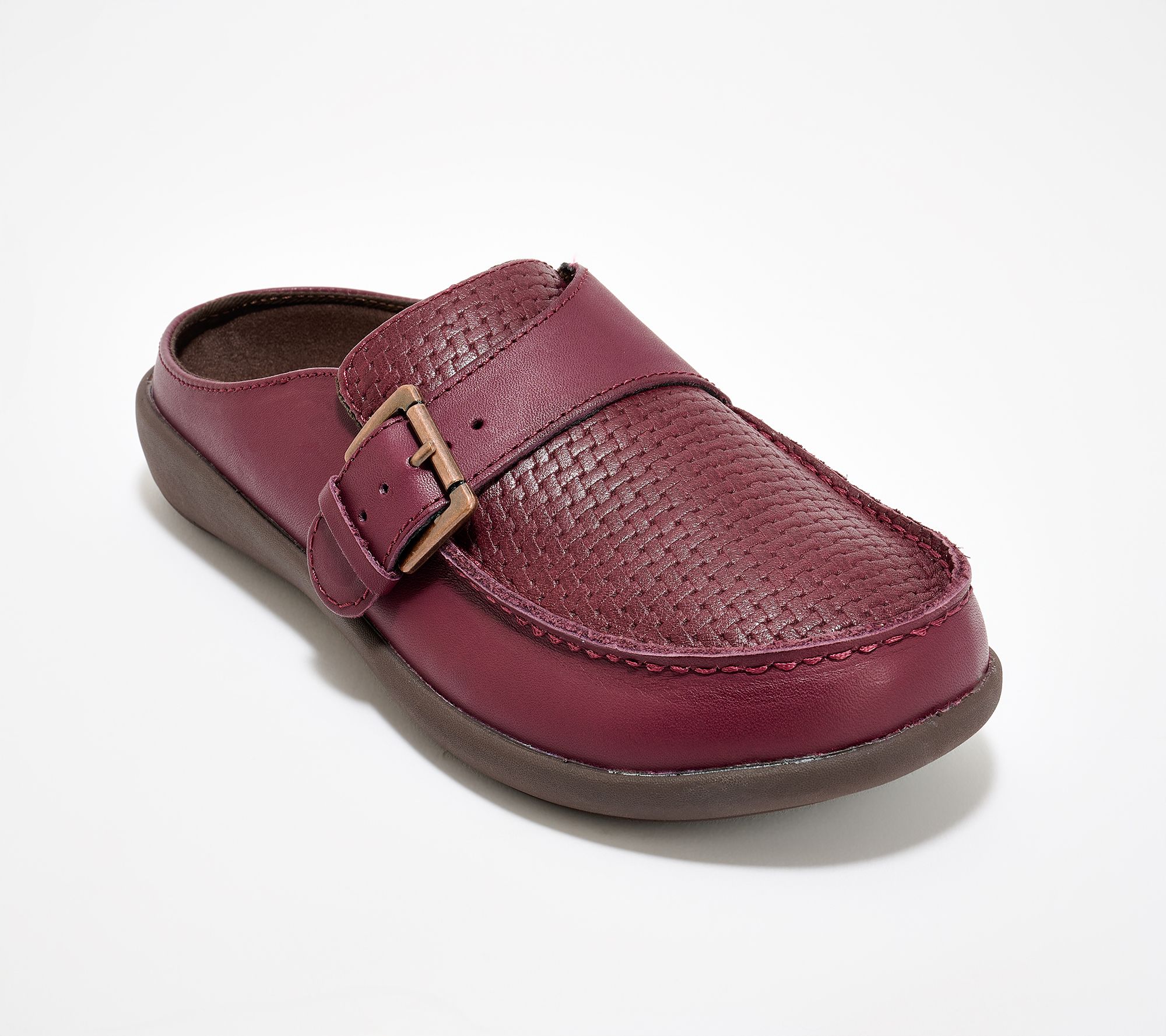 Revitalign Orthotic Leather Buckled Clogs - Siesta Lynx