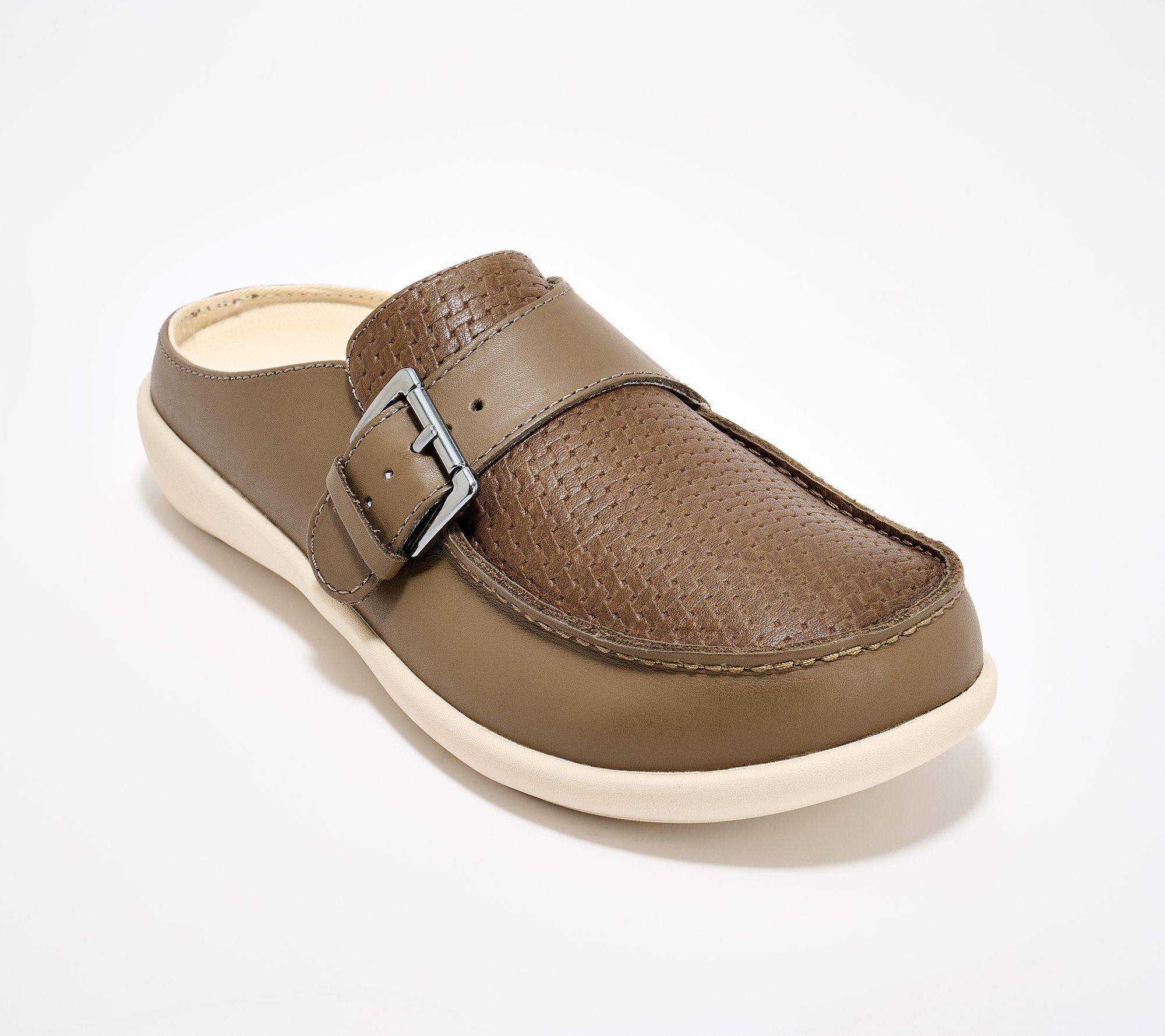 Revitalign Orthotic Leather Buckled Clogs - Siesta Lynx