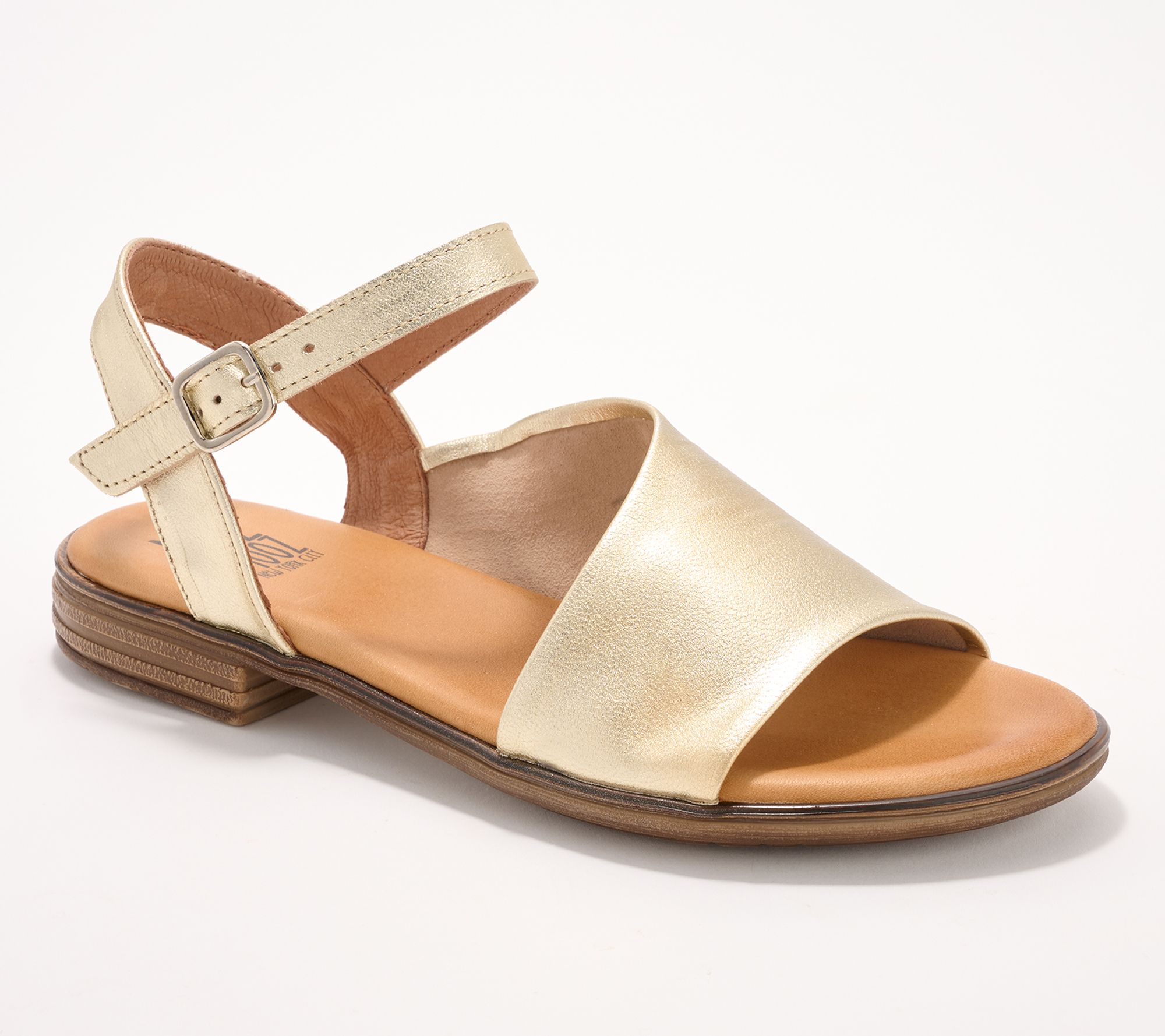 "As Is" Miz Mooz Leather Ankle Strap Sandals - Delphina