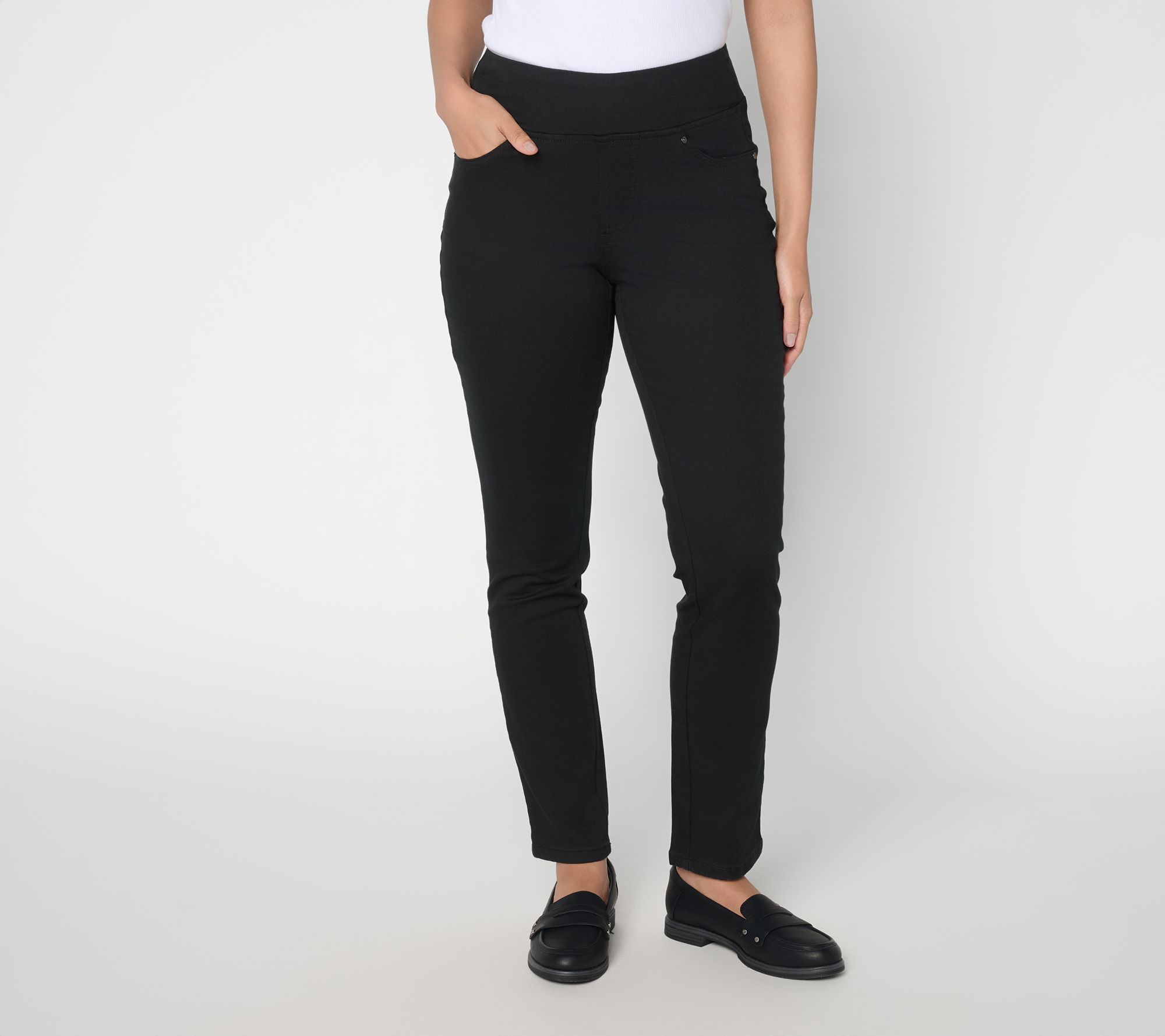 Belle by Kim Gravel Regular TripleLuxe Twill Slim Straight Jean