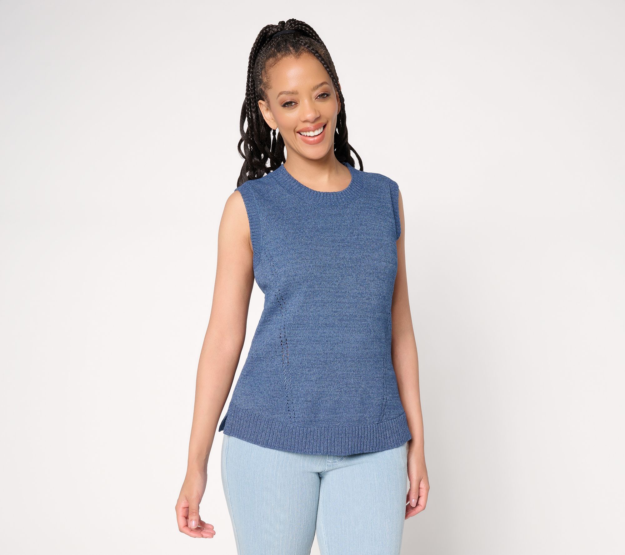 Belle by Kim Gravel Fresh Pick Pointelle Sweater Tank