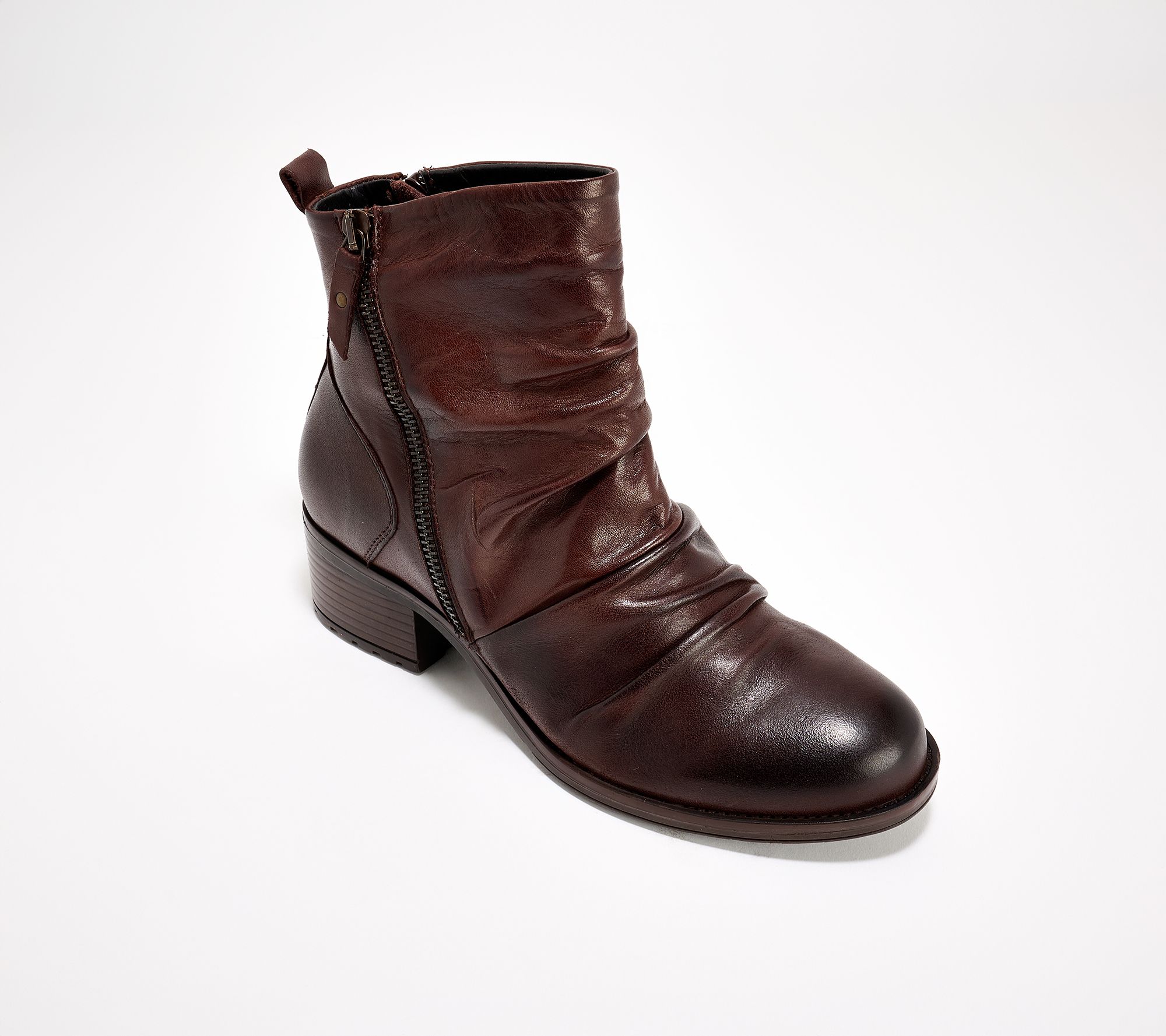 "As Is" Miz Mooz Leather Heeled Ankle Boots - Juliena