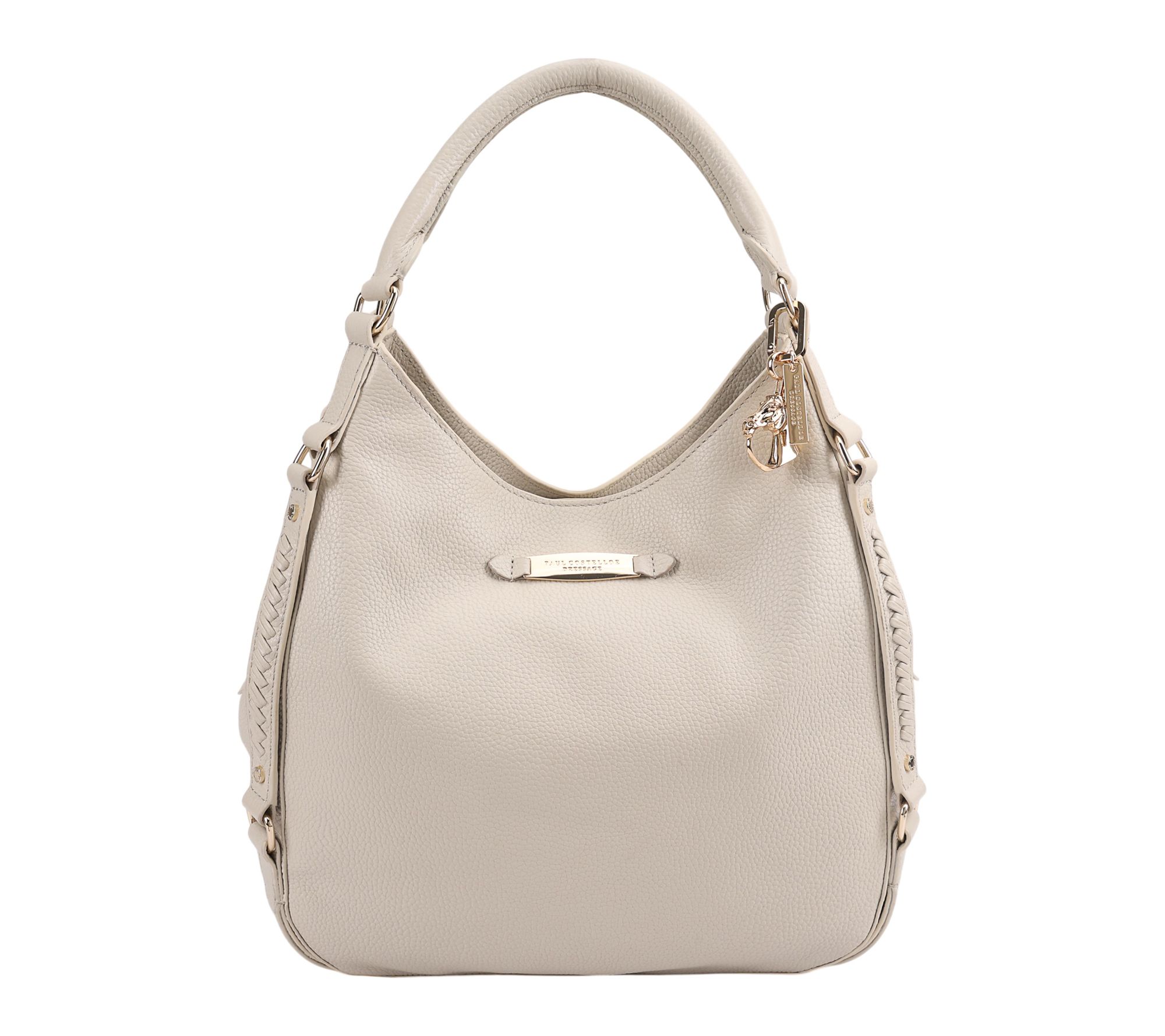 Paul Costelloe Dressage Leather Whipstitch Slouch Bag