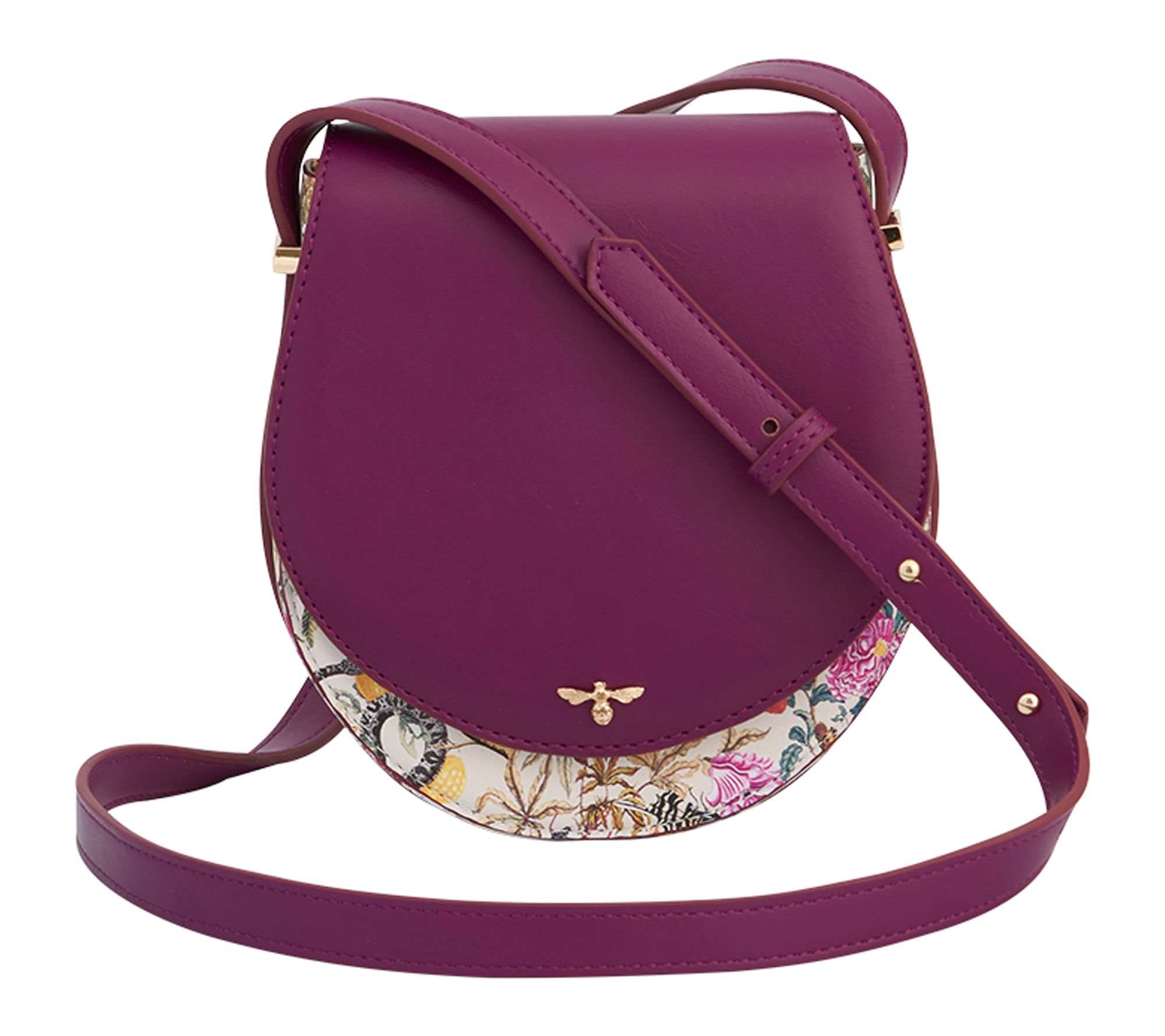 Fable England Floral Engravings Saddle Bag