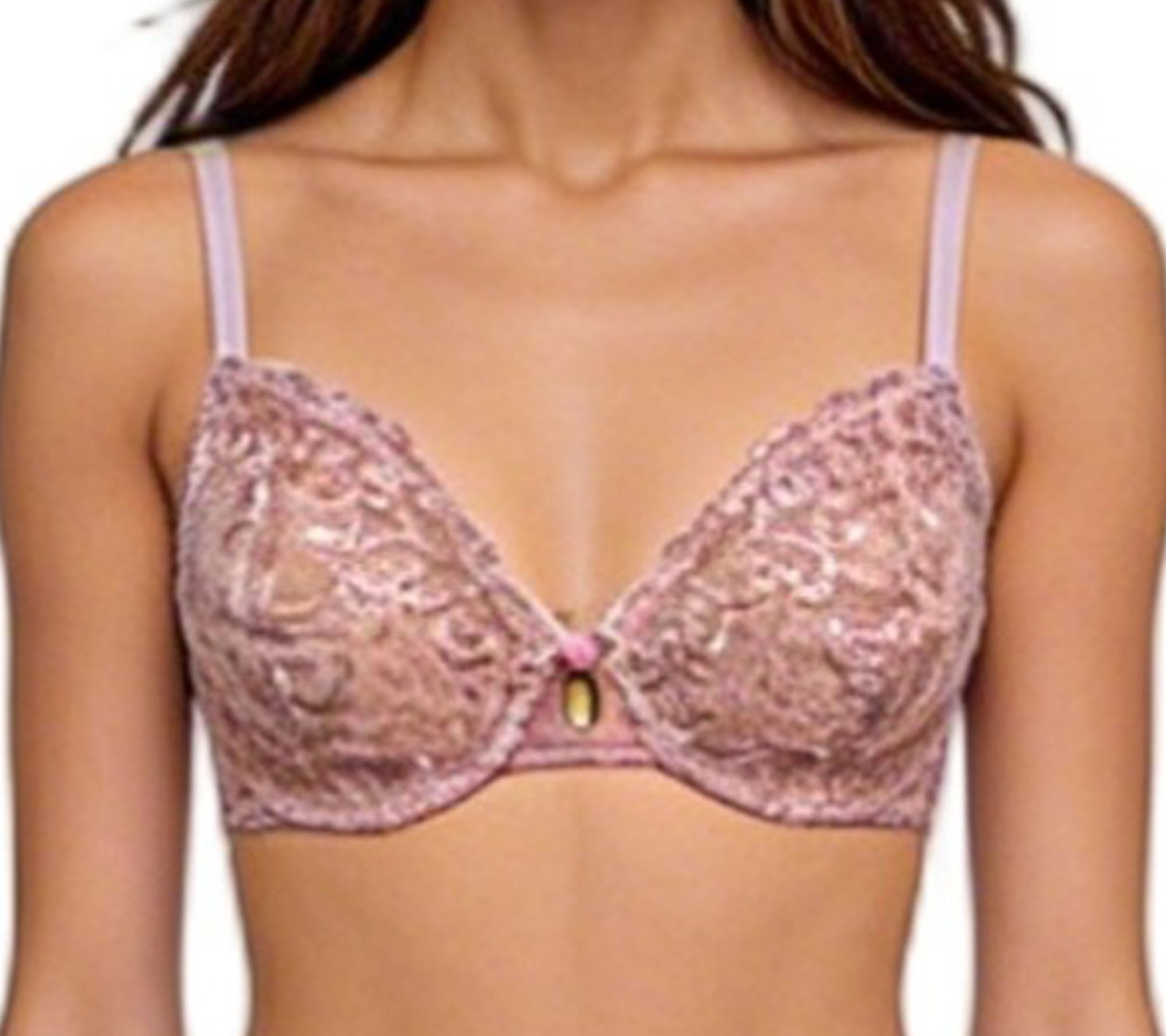 Lunaire Honolulu Embroidered Printed Mesh Underwire Bra