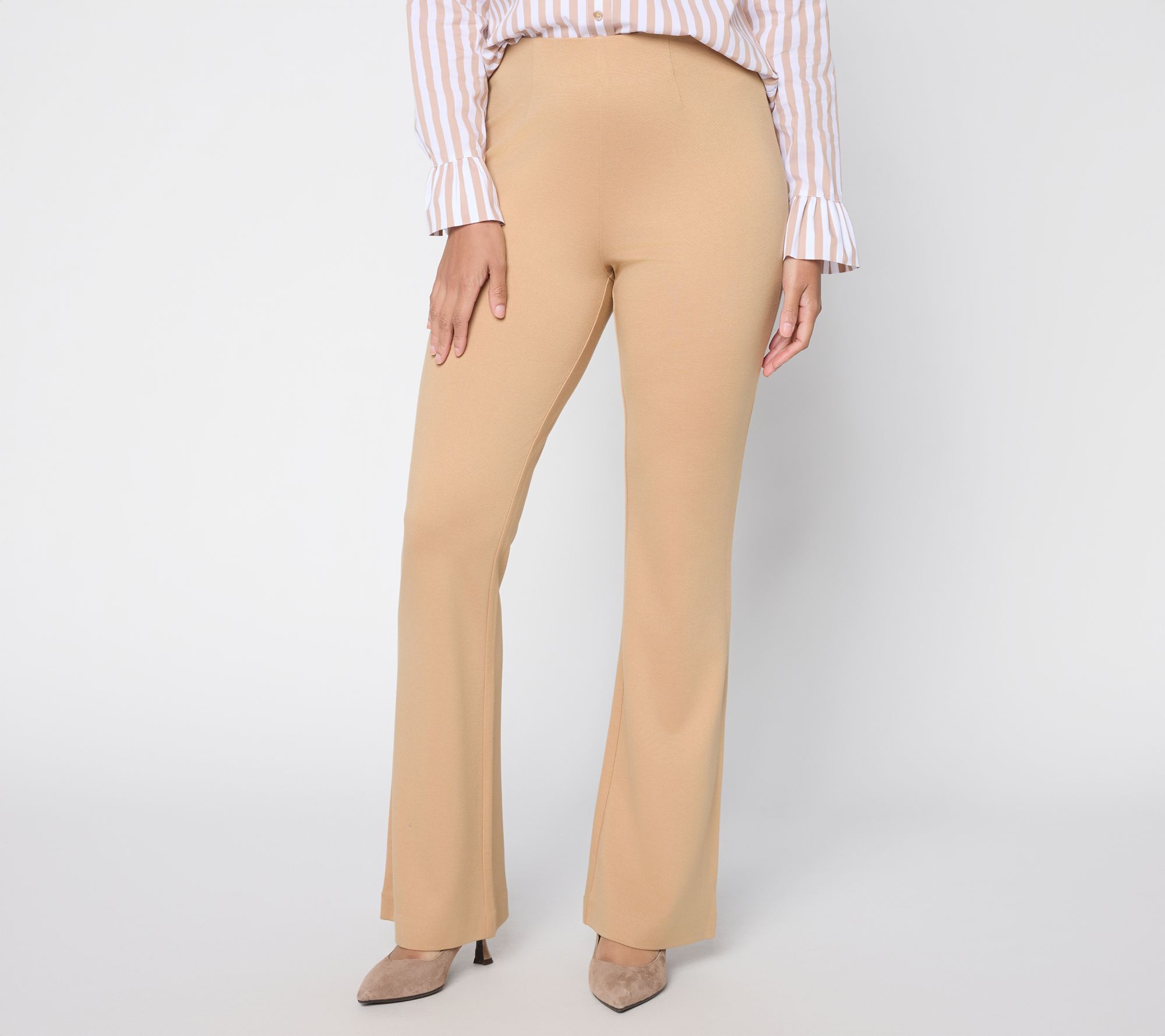 "As Is" BEAUTIFUL by Lawrence Zarian Reg Silky Ponte SkinnyFlarePant