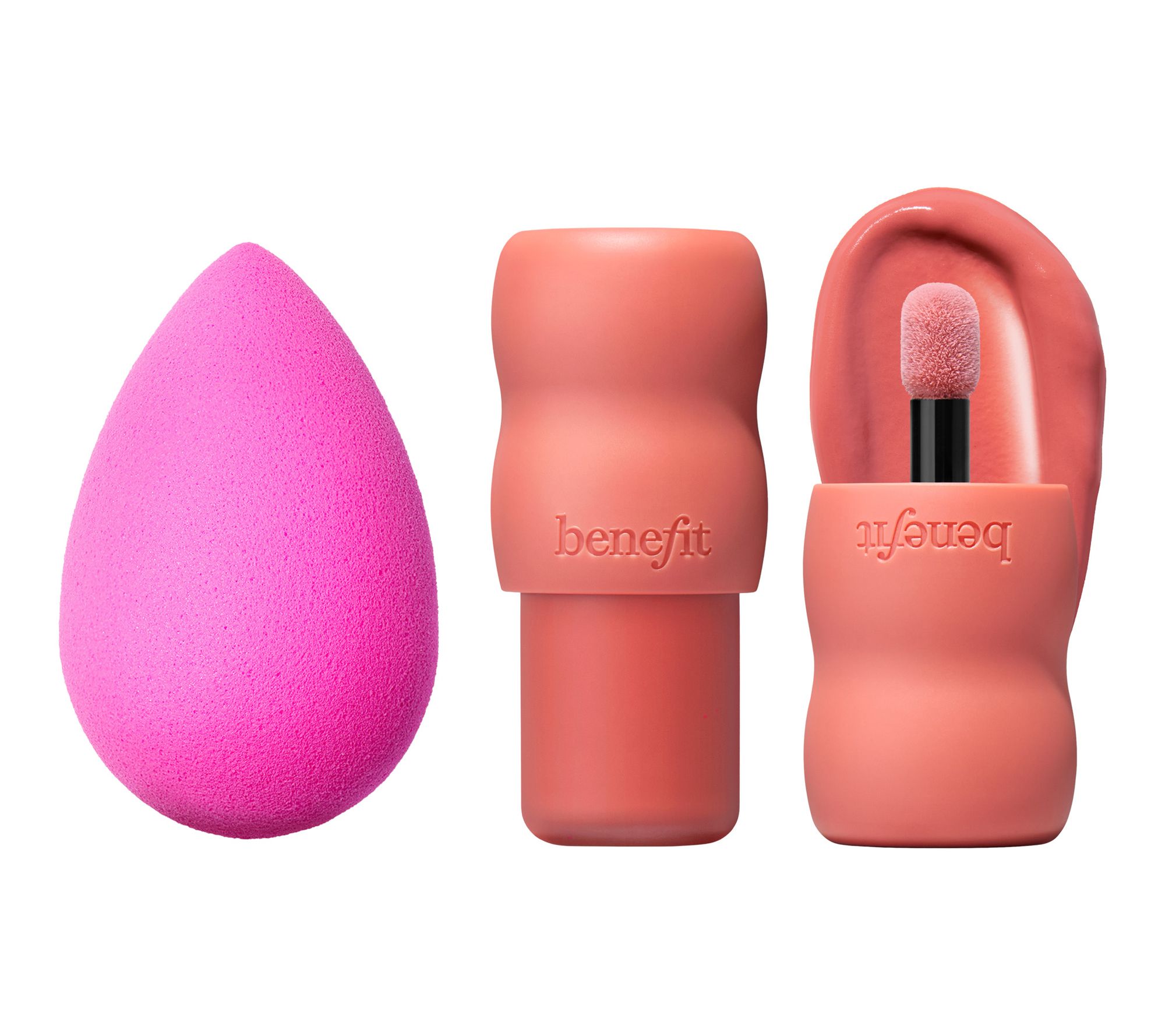  Benefit Cosmetics Play Daze Liquid Blush & Beauty Blender Duo