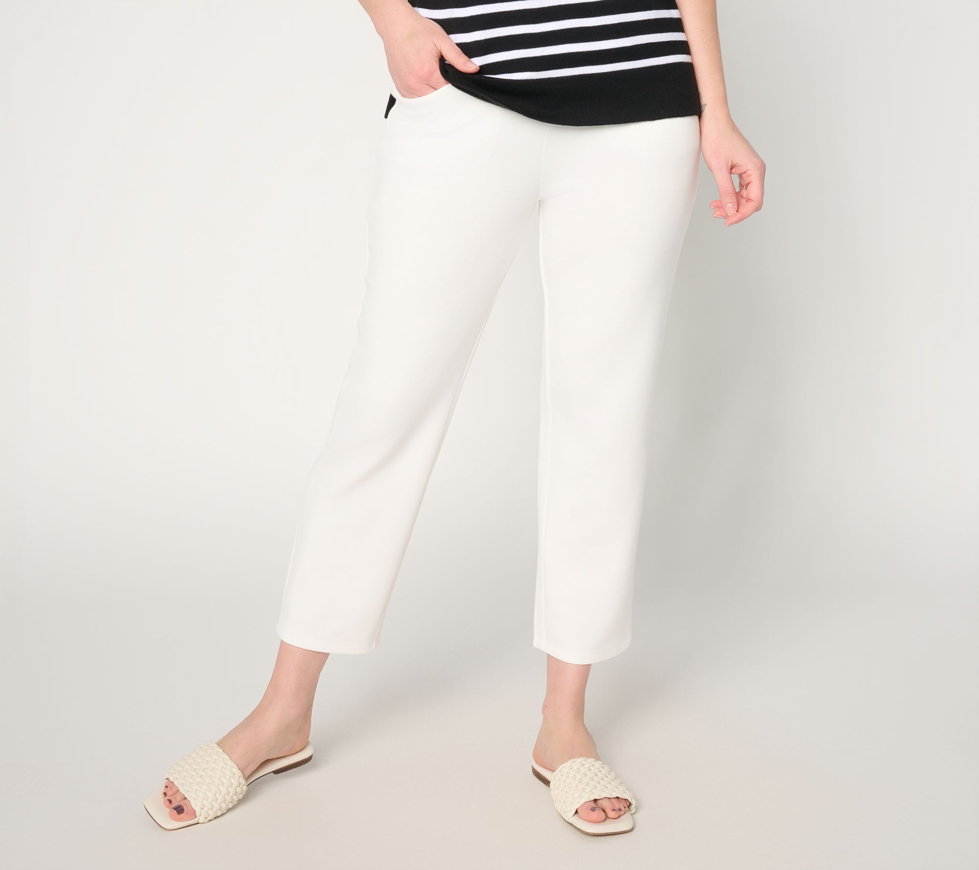 "As Is" Belle by Kim Gravel Pet ScubaLuxe Escape Edit Cropped Pant