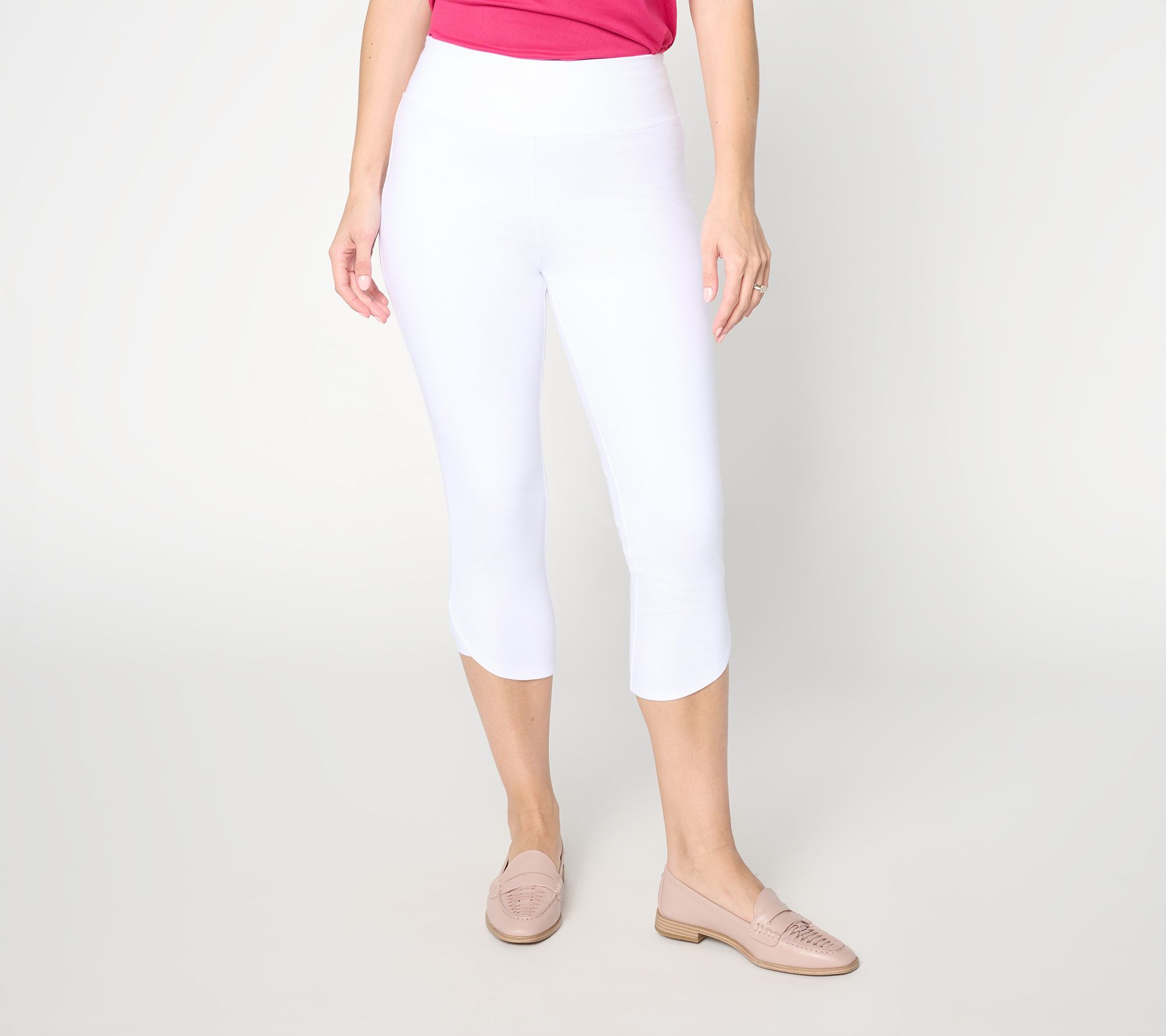 "As Is" Women with Control Petite 86/14 Slim Leg Capri Empower Pant