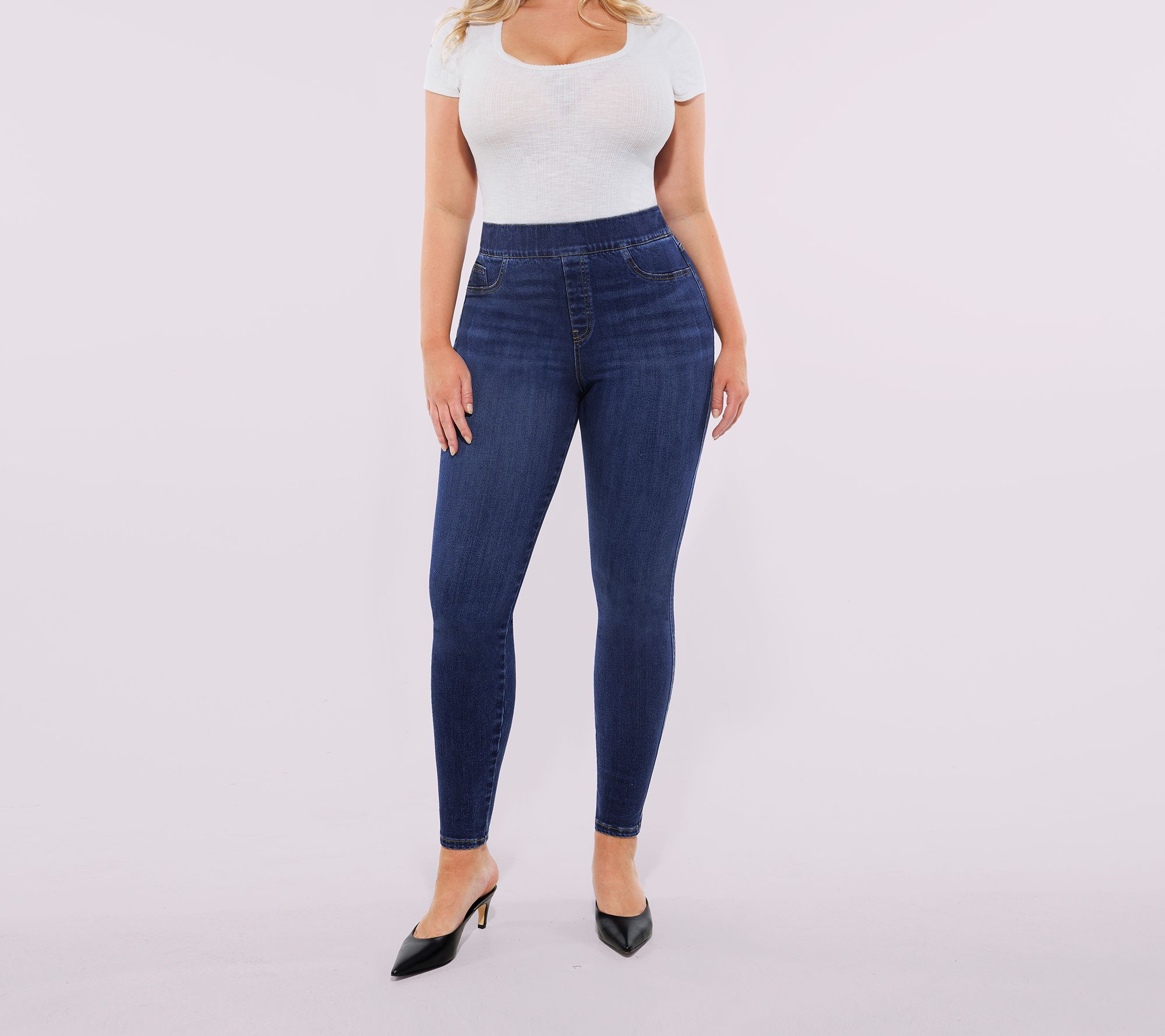 Shapellx High Waisted Padded Hip Skinny Jeans