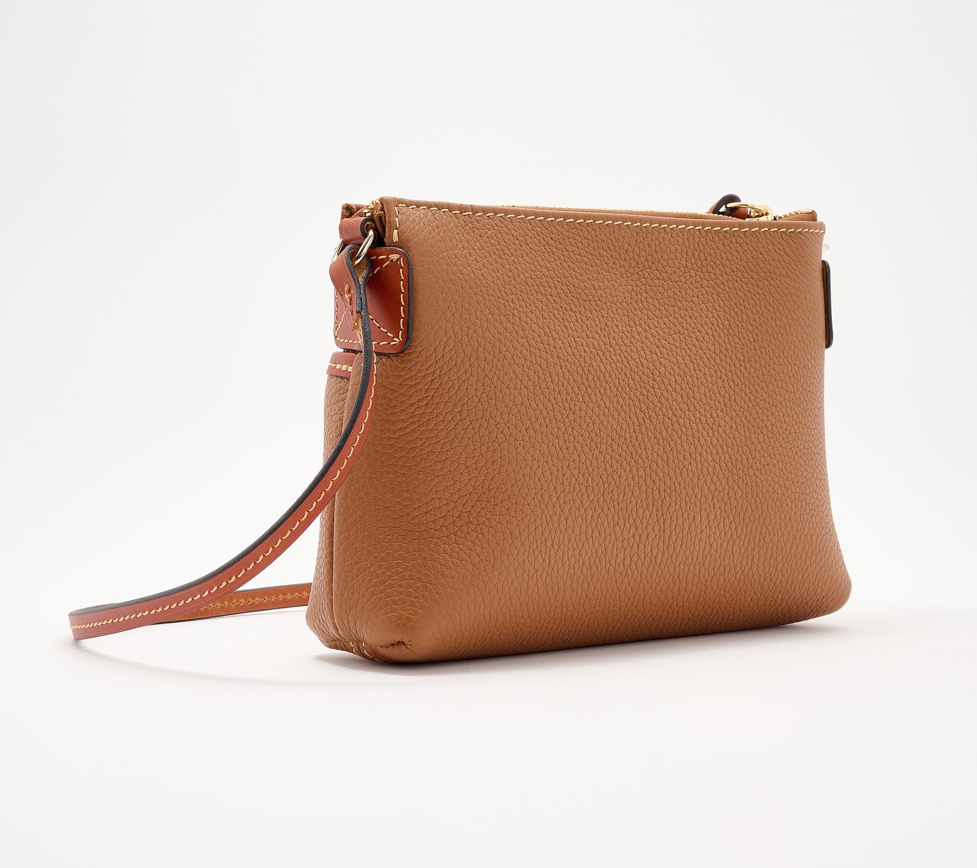 Dooney & Bourke Pebble Leather Ginger Crossbody | QVC