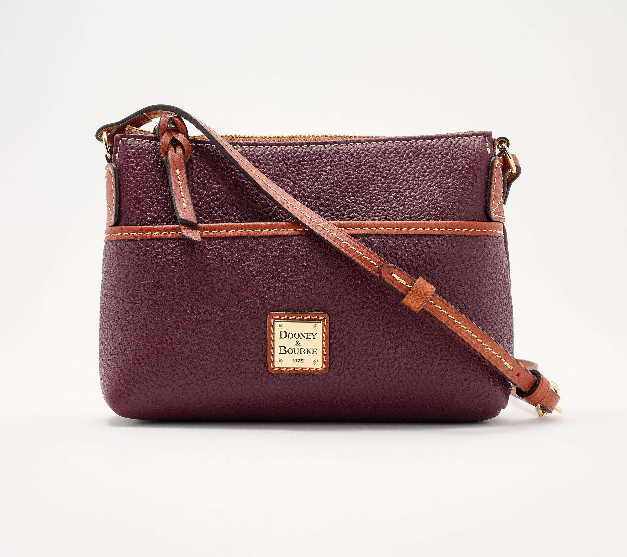 Dooney & Bourke Pebble Leather Ginger Crossbody
