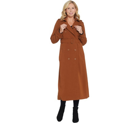 Linea by Louis Dell'Olio Petite Length Long Trench