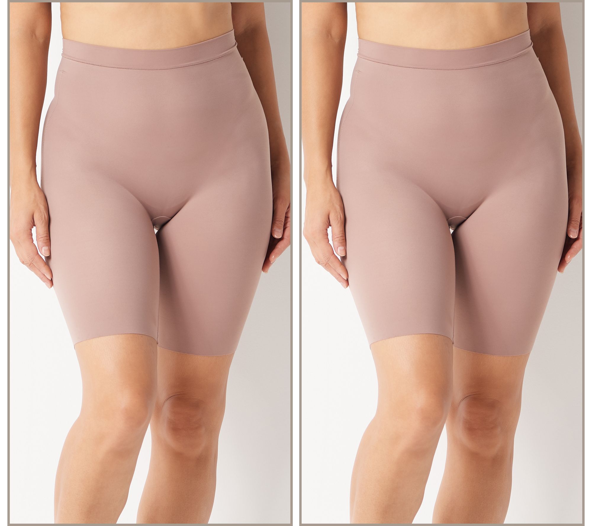 Spanx Smooth It Extended Length Mid-Thigh Short Set of 2 