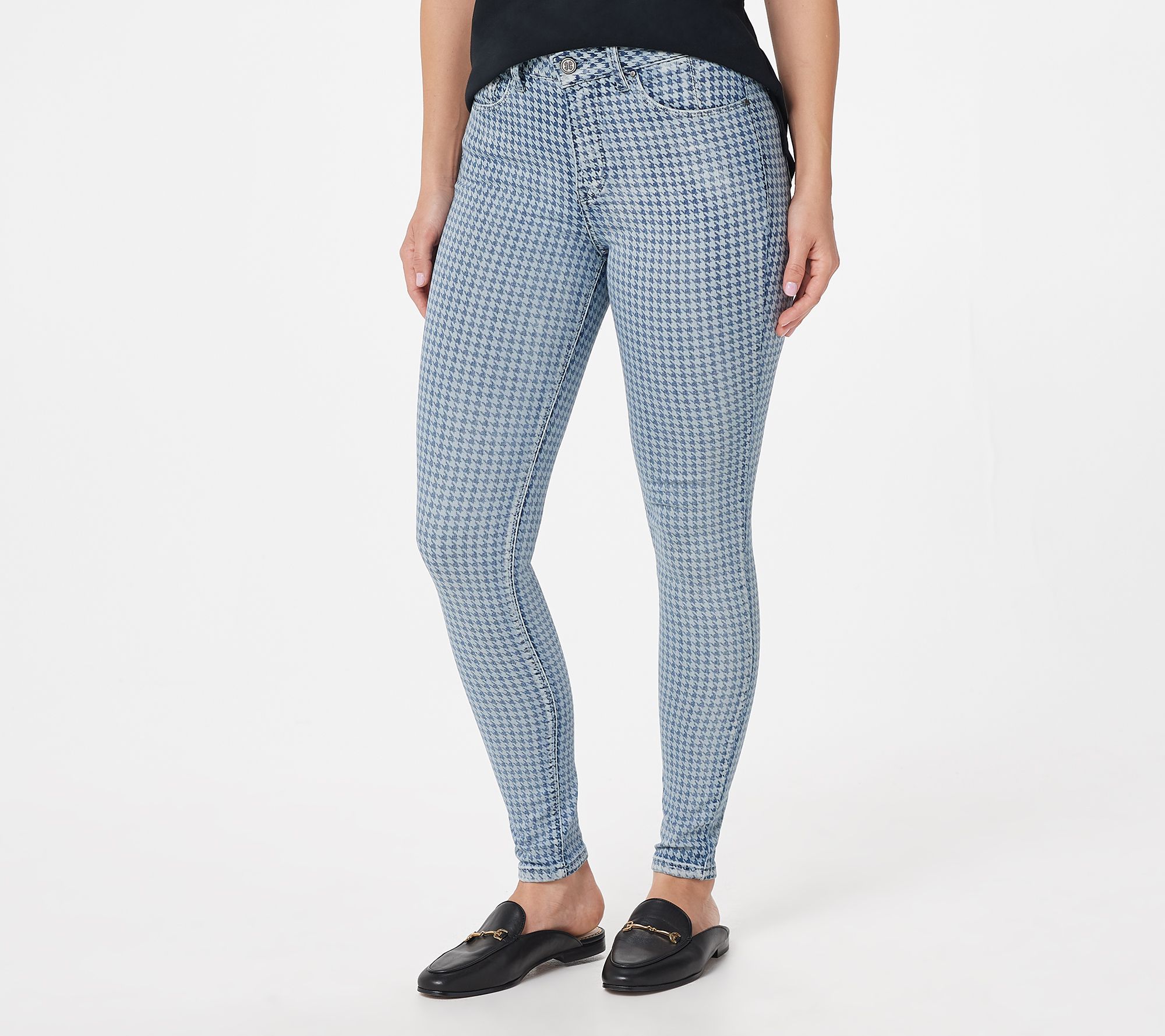 houndstooth skinny jeans