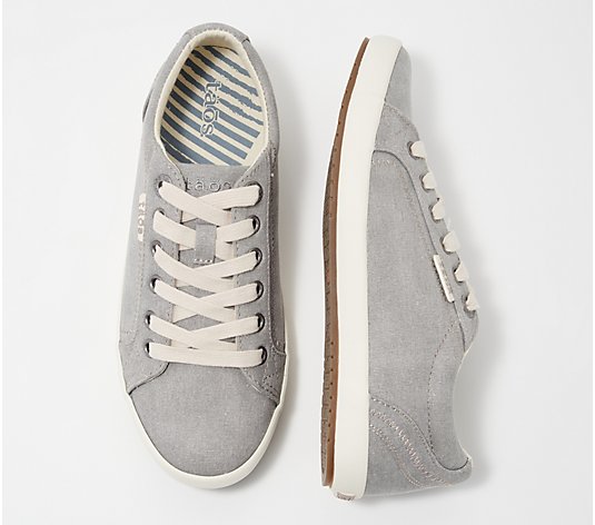 Taos Canvas Lace-Up Sneakers - Star