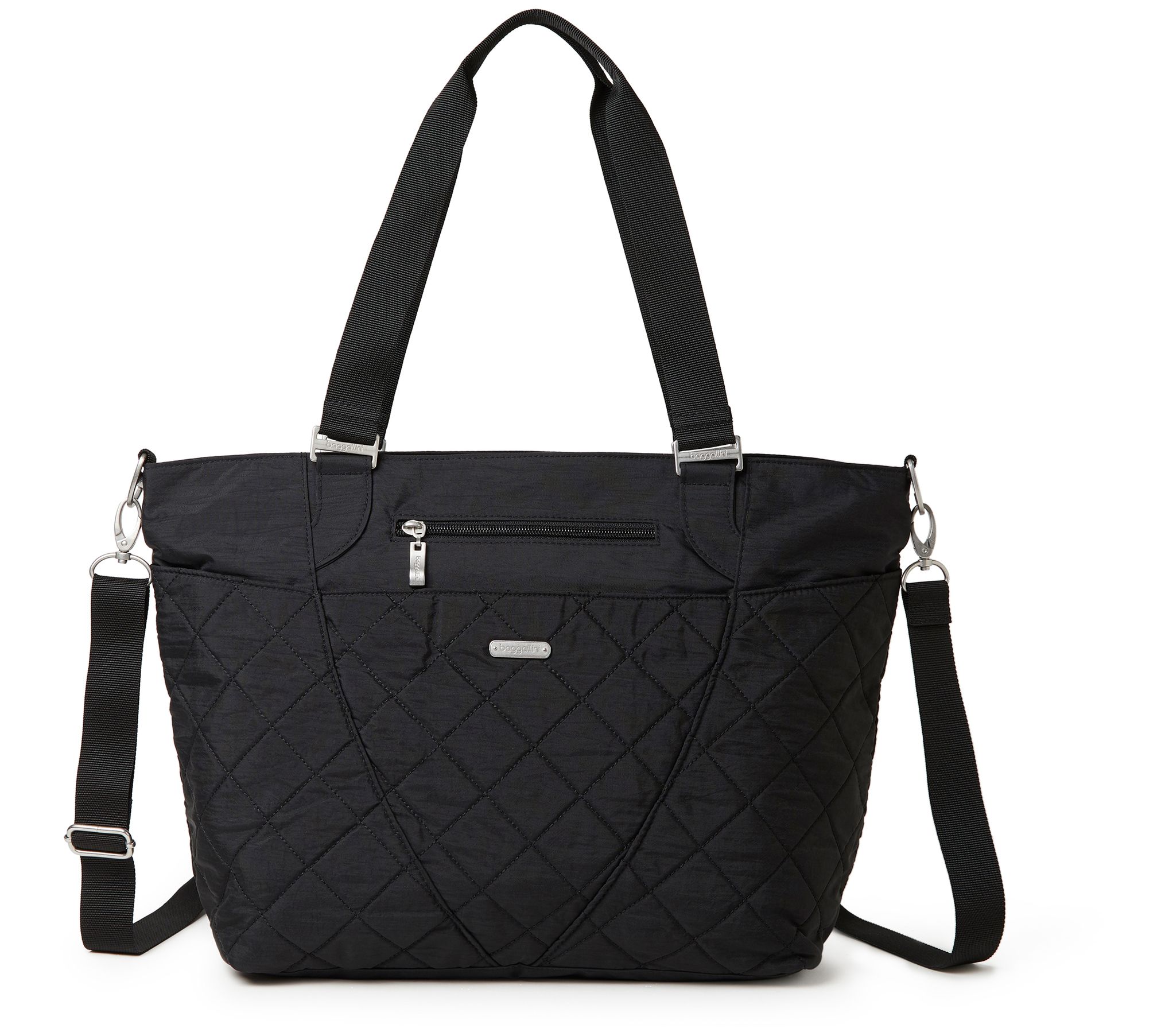 baggallini Quilted Avenue Tote with RFID - QVC.com