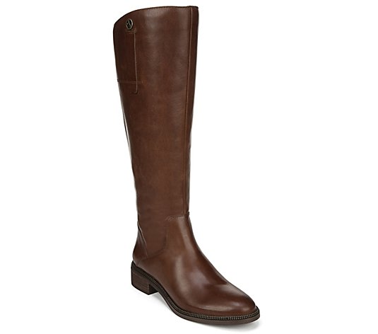 Franco Sarto Leather Wide Calf High Shaft Boots- Becky