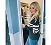 Candace Cameron Bure Striped Sweater with Button Detail, 5 of 7