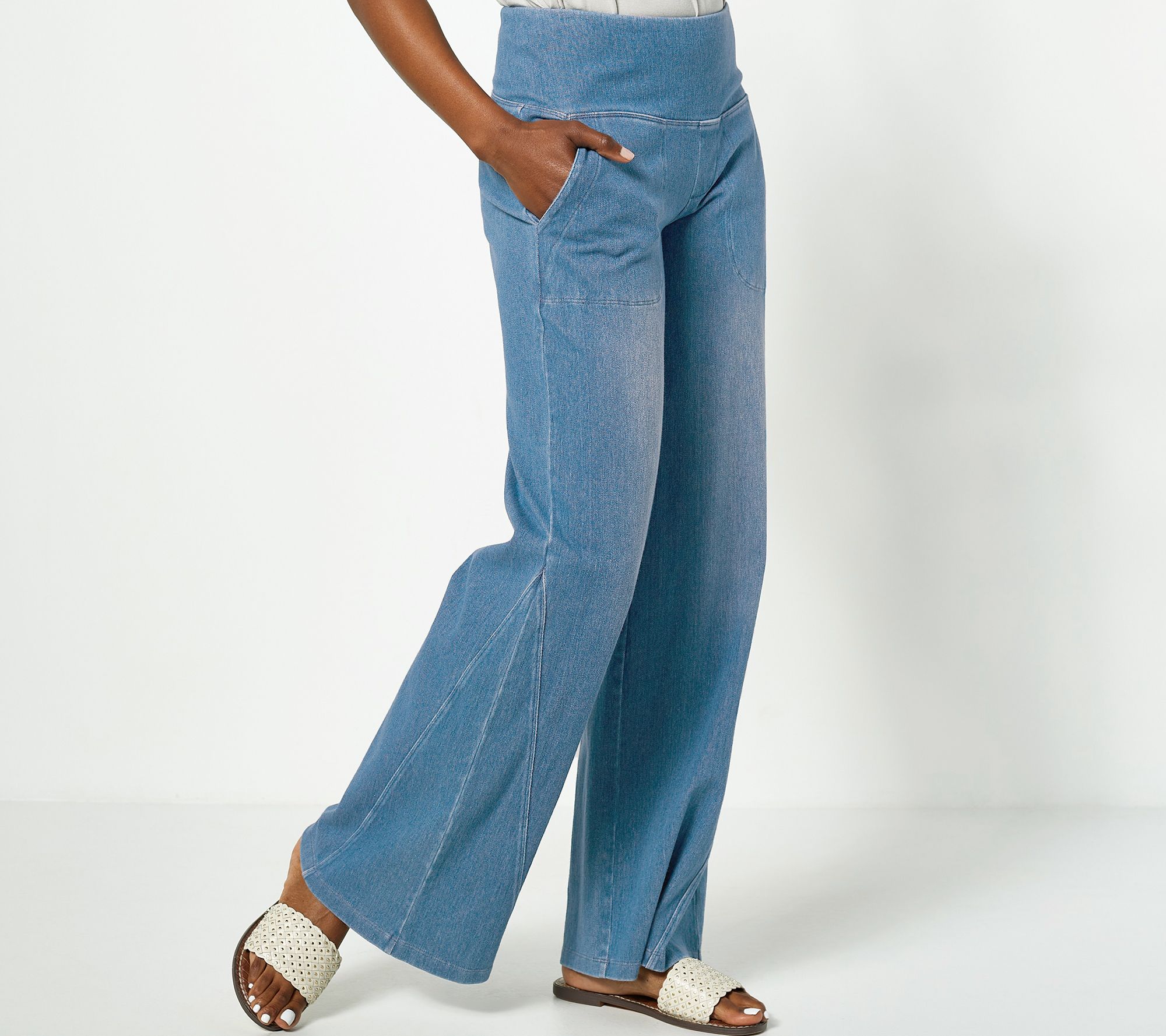 Women with Control - Blue - Full-Length Pants 
