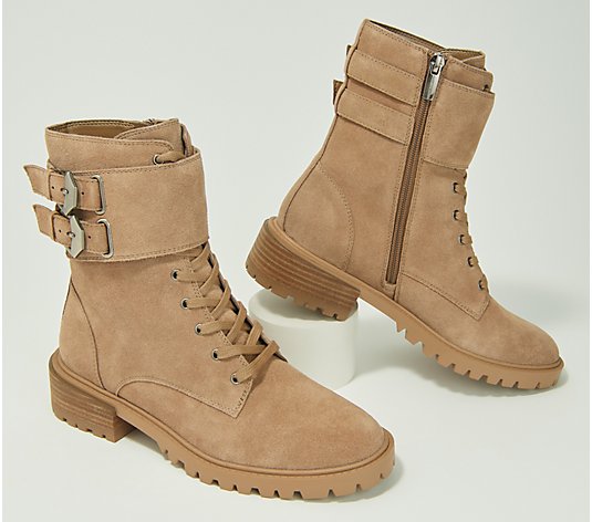 Vince Camuto Leather or Suede Lace-Up Boots - Fawdry