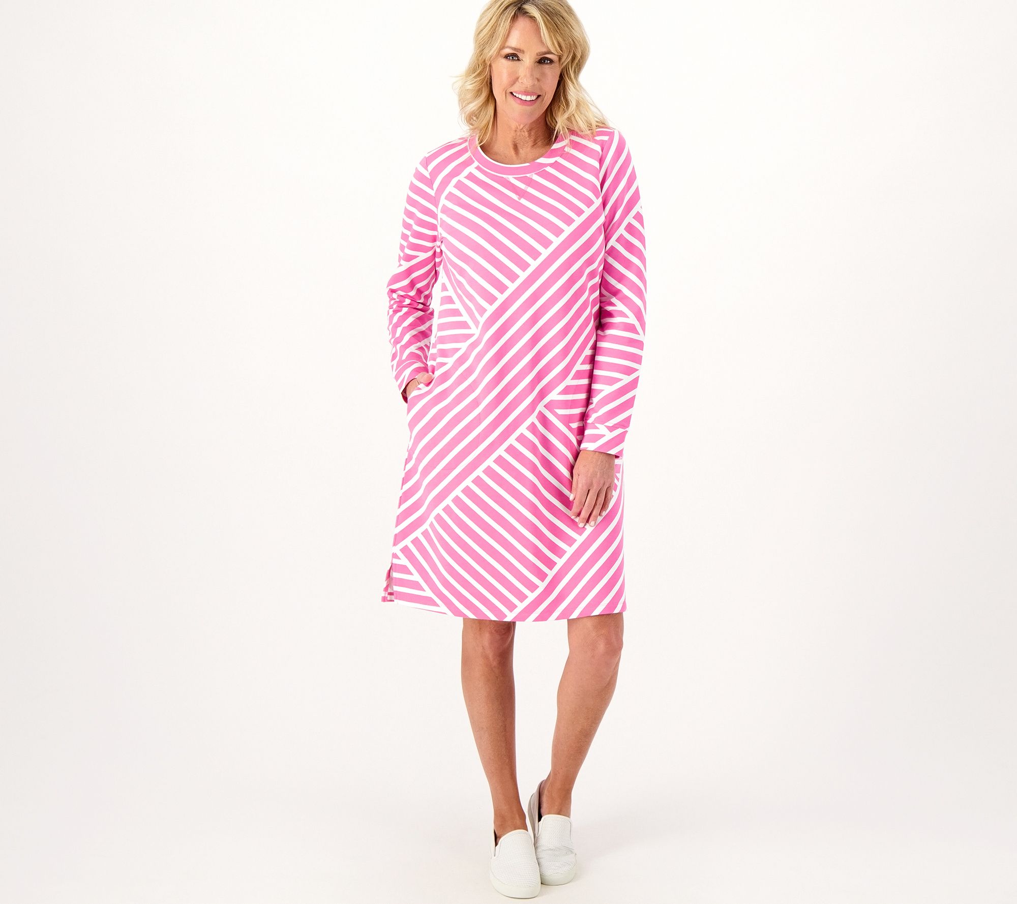 Qvc striped dress best sale