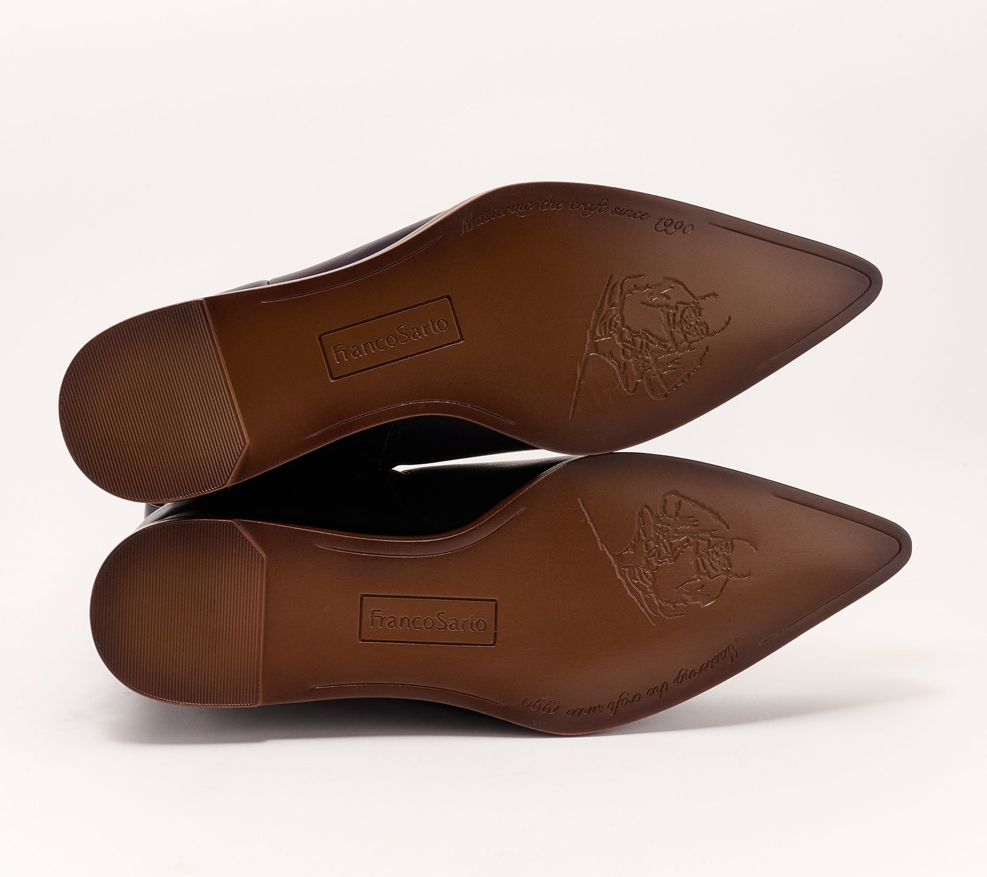 Franco Sarto Leather Wedge Boots - Etta 