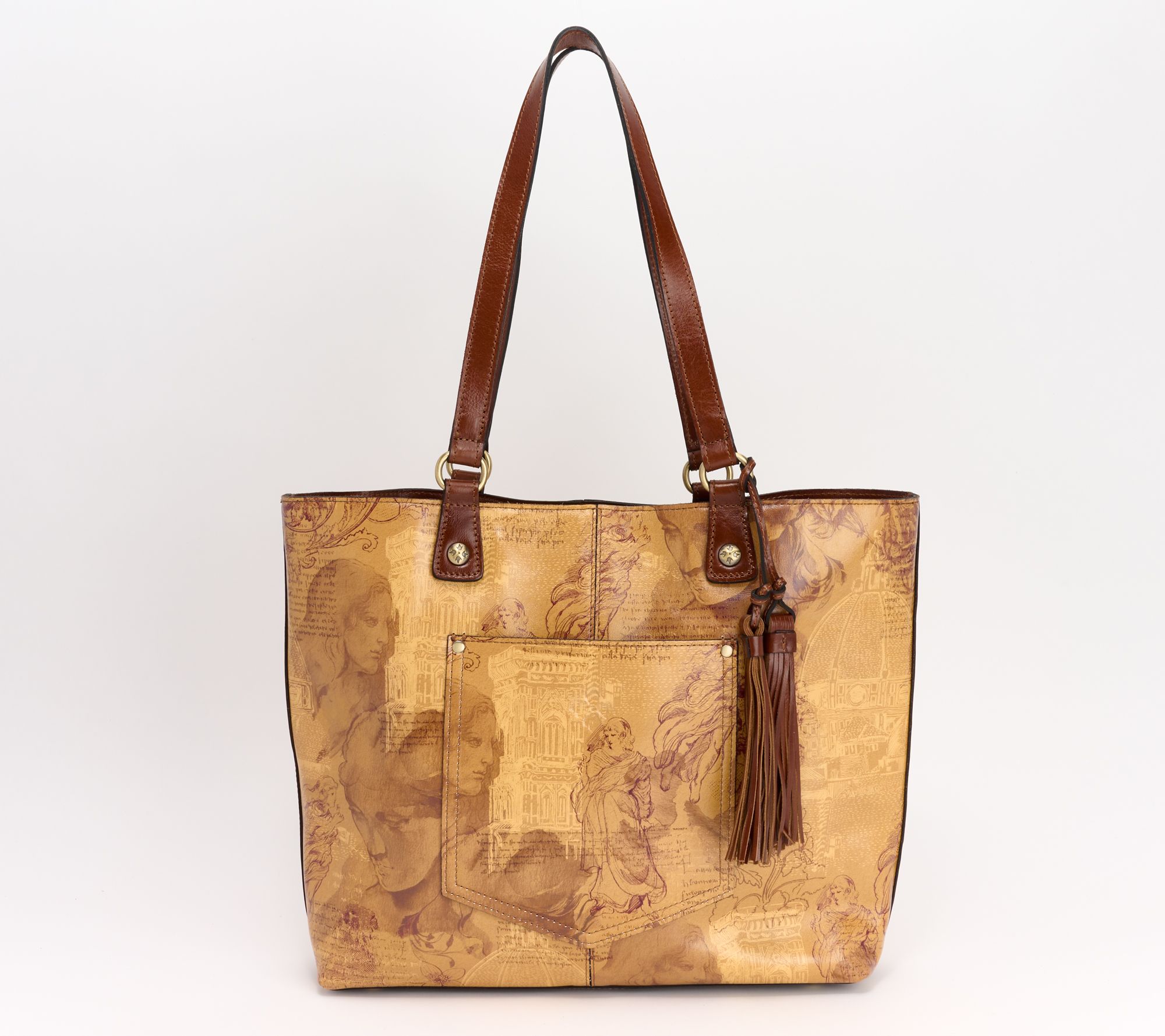 Patricia Nash Marza Leather Tote w/ Tassel