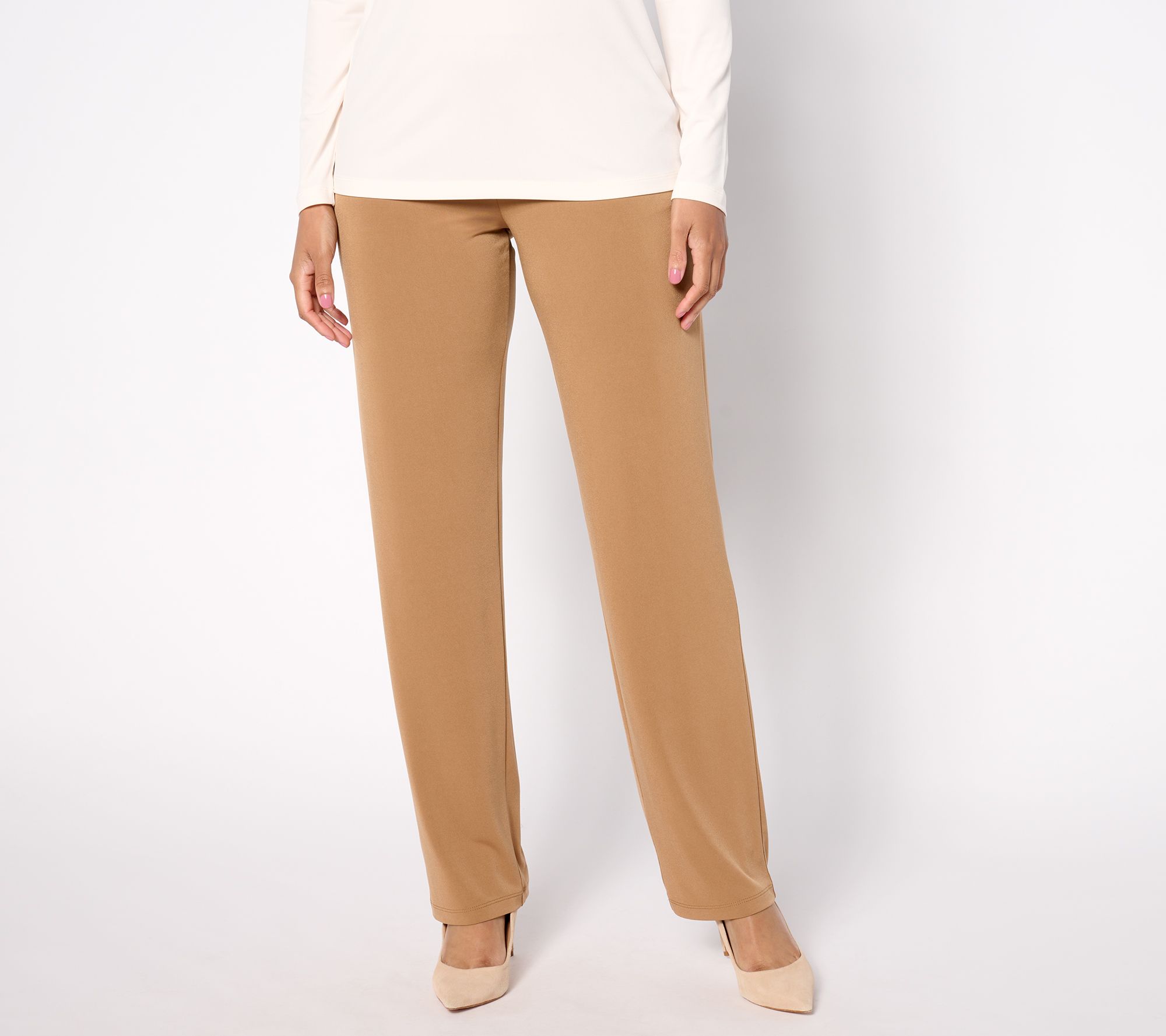 Susan Graver Reg Modern Essentials Liquid Knit Sofia Pants