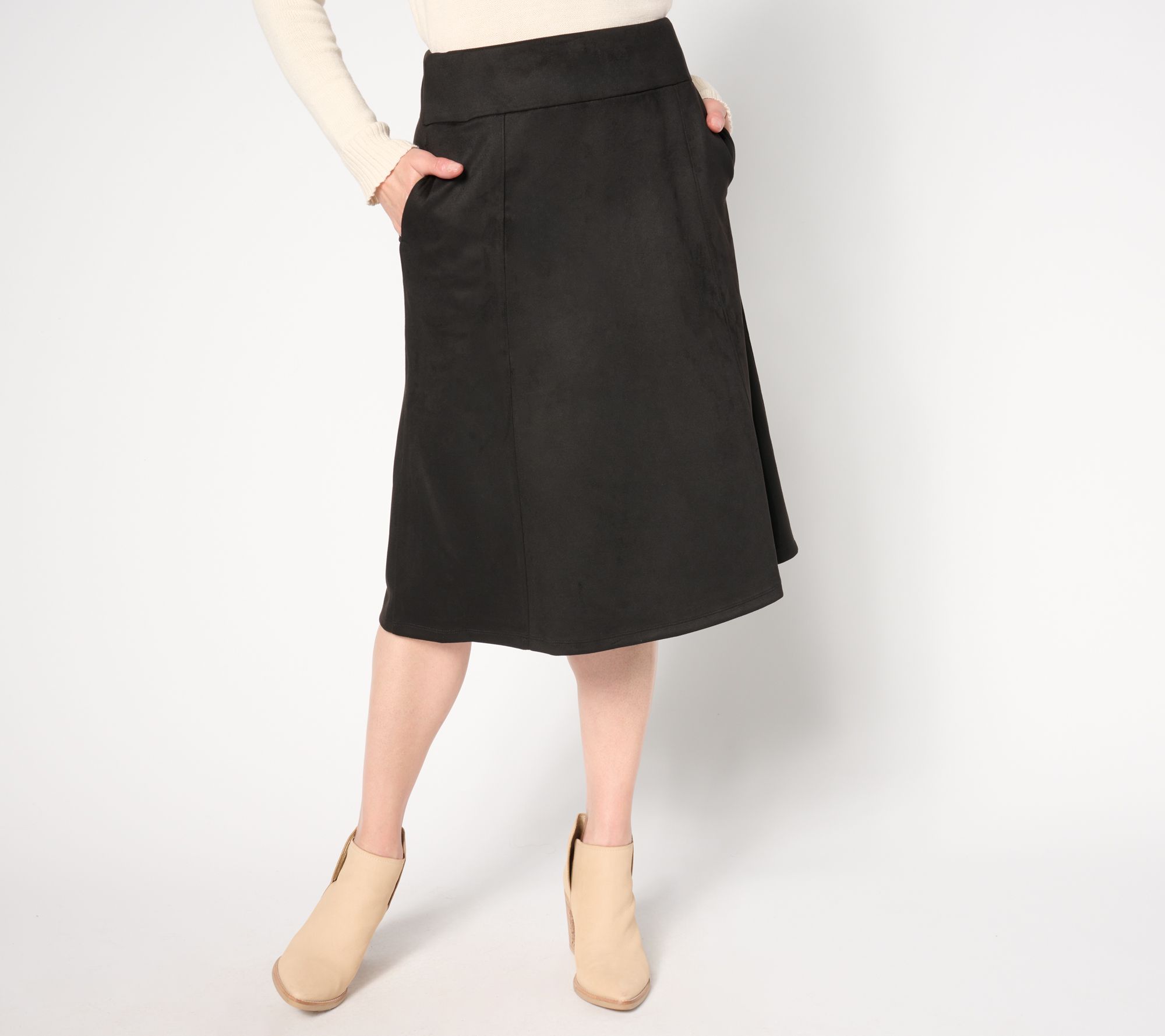 Black midi skirt qvc hotsell