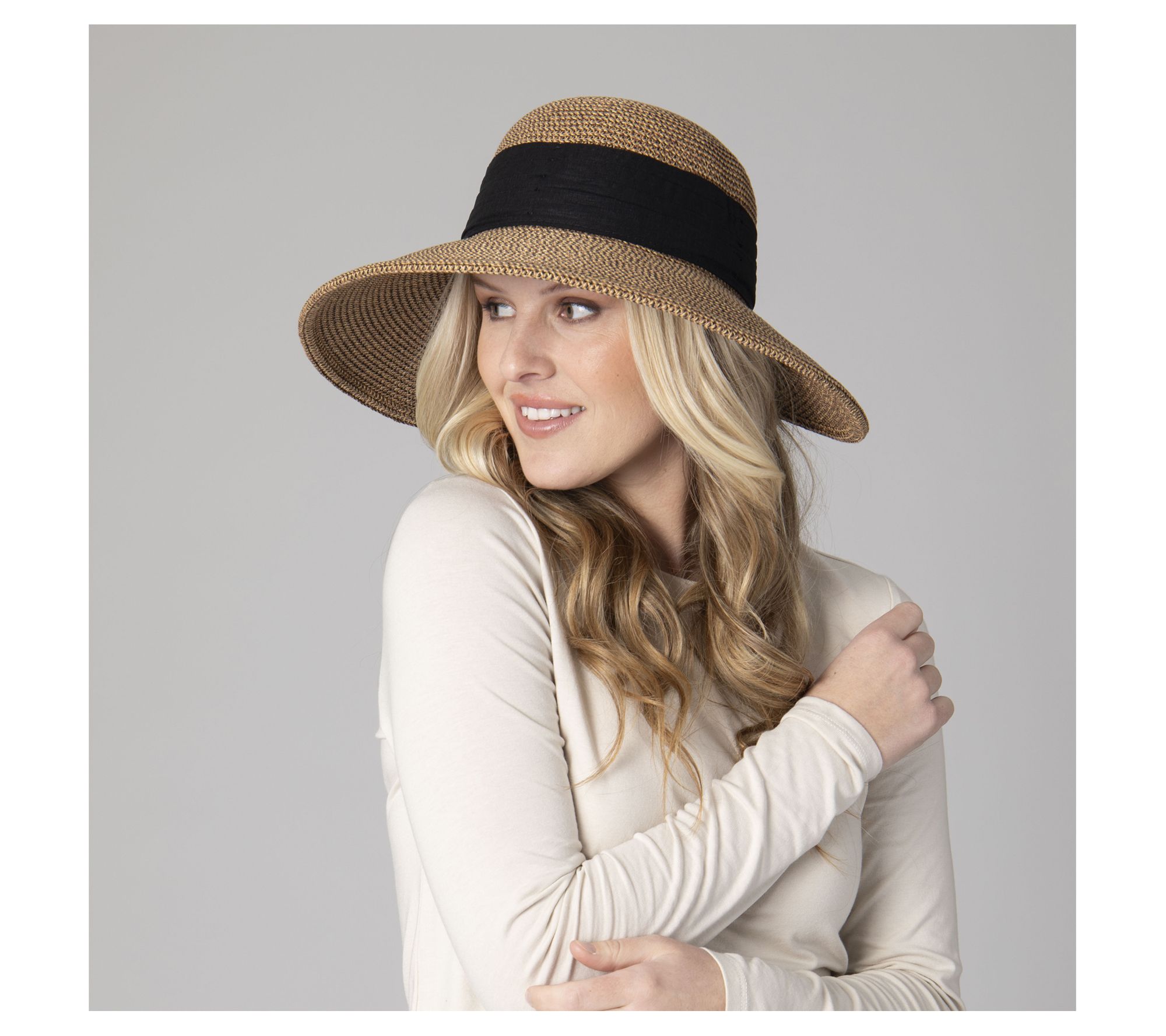 San Diego Hat Co. Ultrabraid Round Crown Face Saver Hat UPF 50