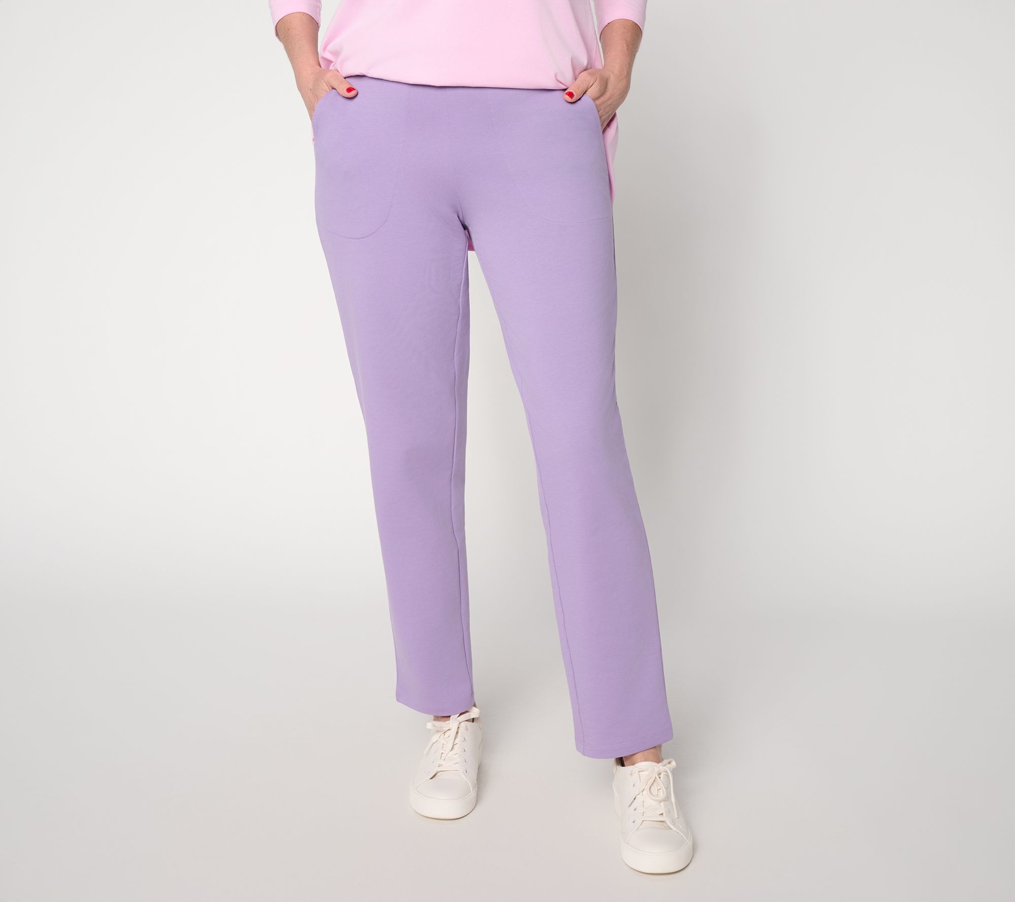 Denim & Co. Regular EasyWear French Terry Pant