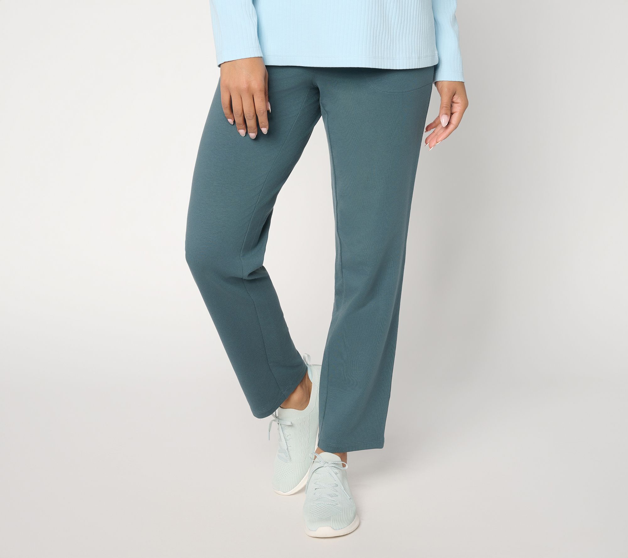 Denim & Co. Regular EasyWear French Terry Pant