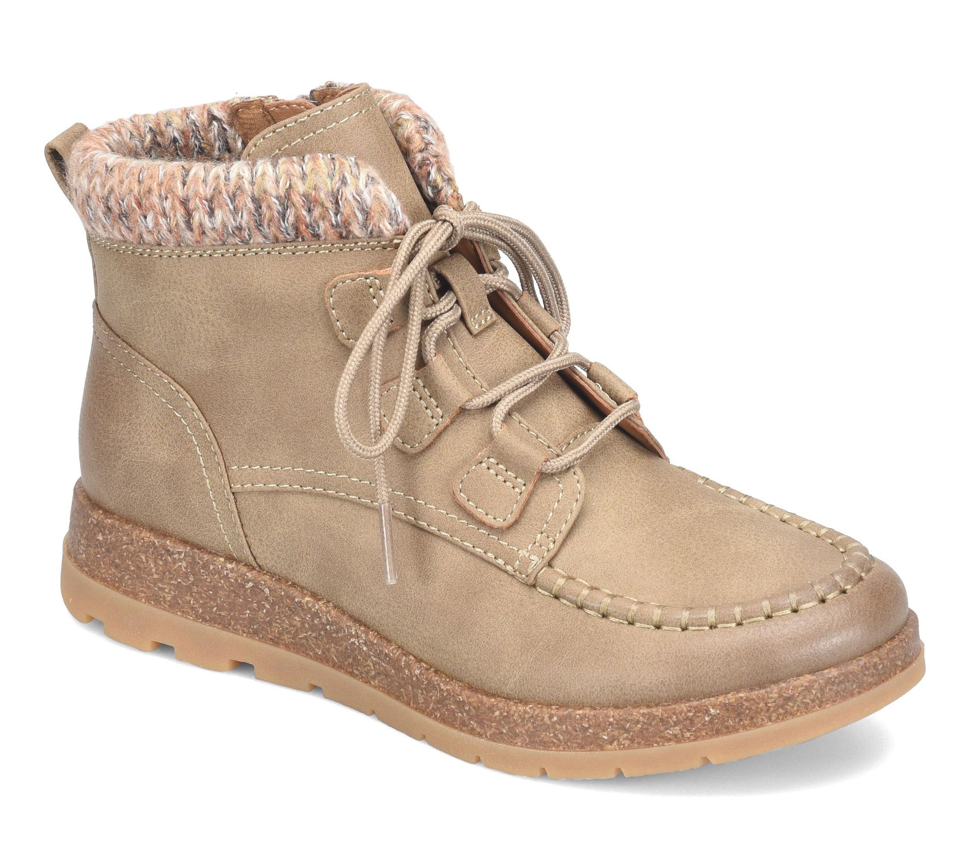 Eurosoft Hiker-Inspired Cork Wedge Bootie- Lorelei