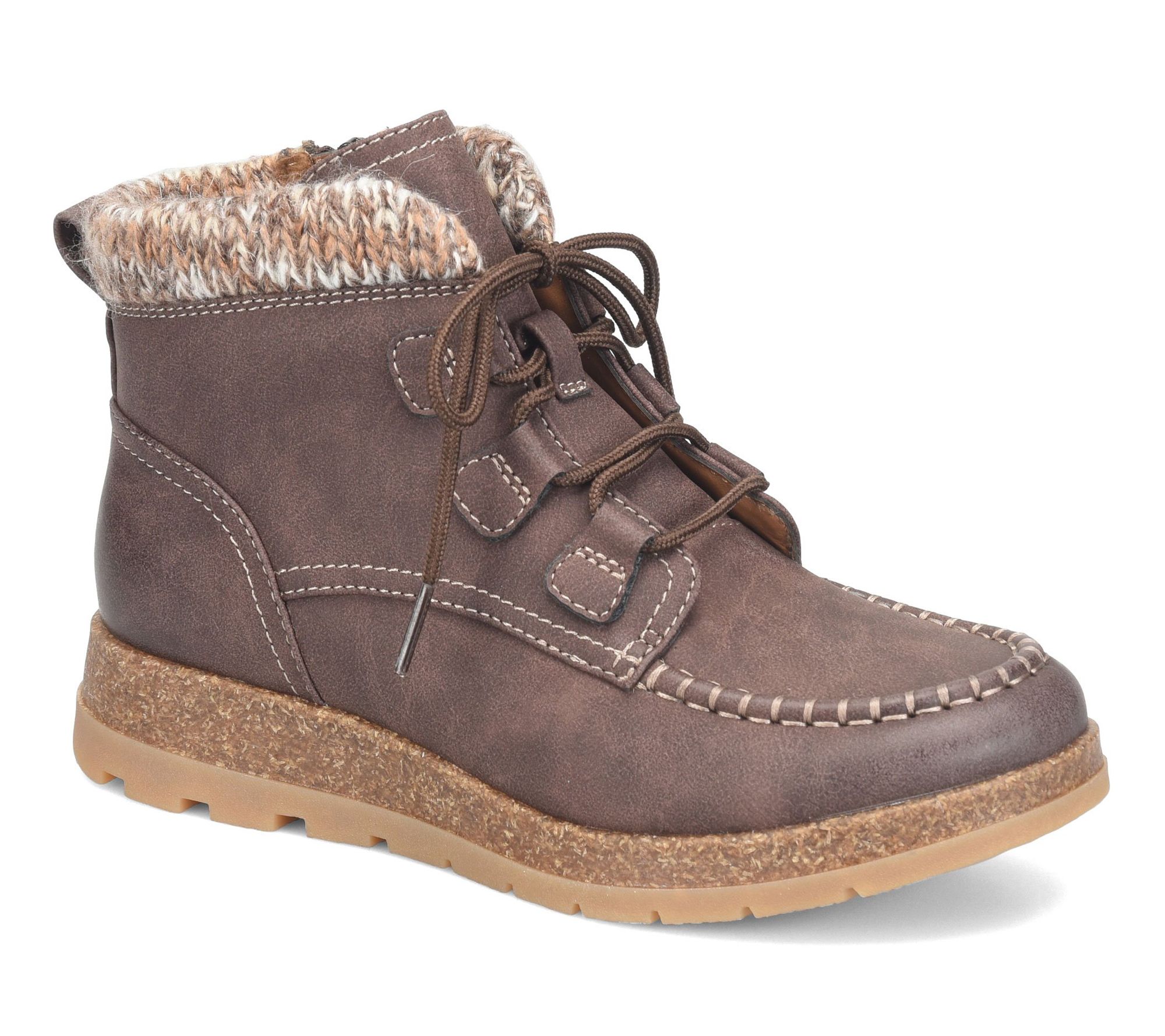 Eurosoft Hiker-Inspired Cork Wedge Bootie- Lorelei