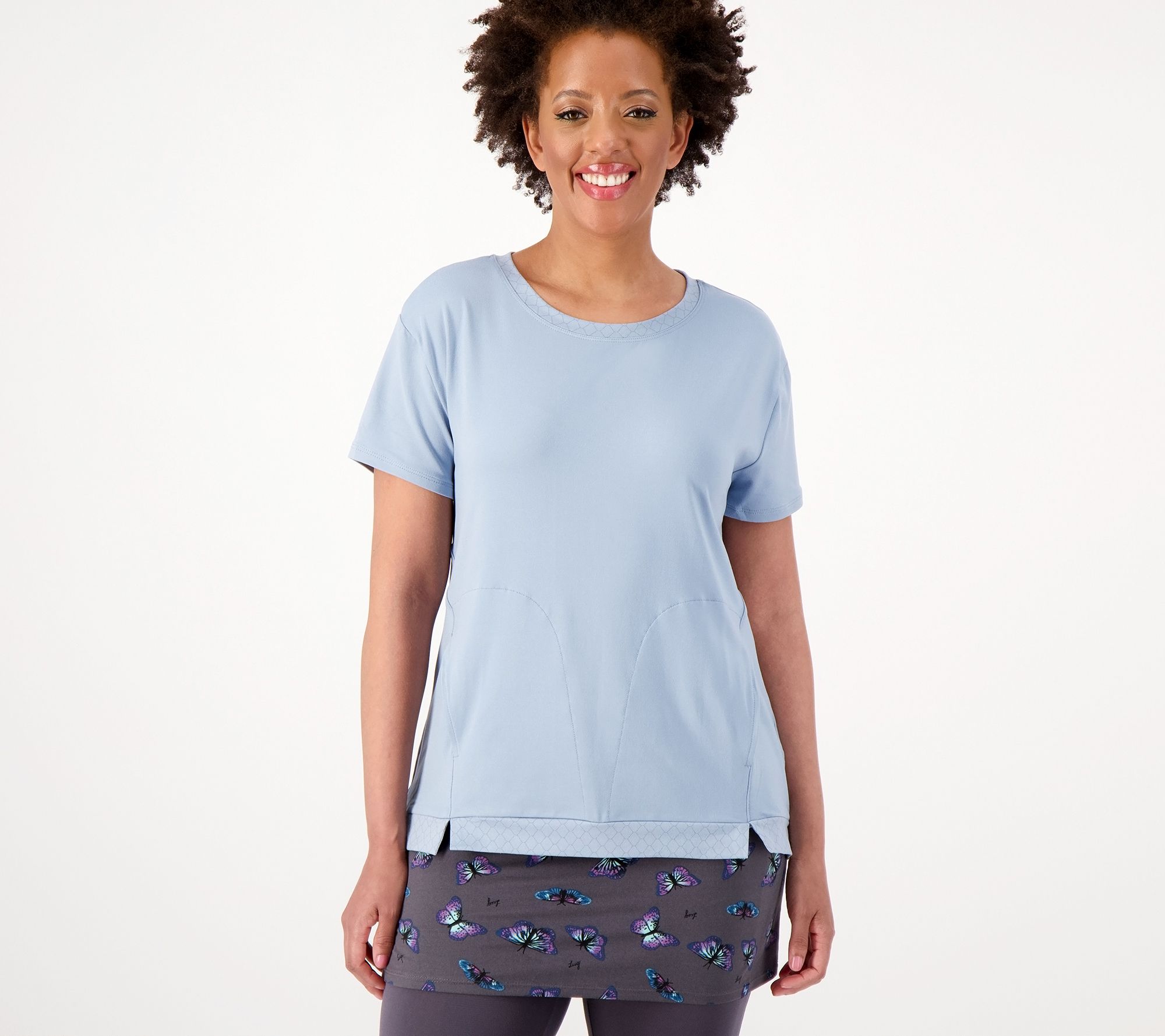 Lug Lounge Peached Jersey Short-Sleeve Top - Scoop