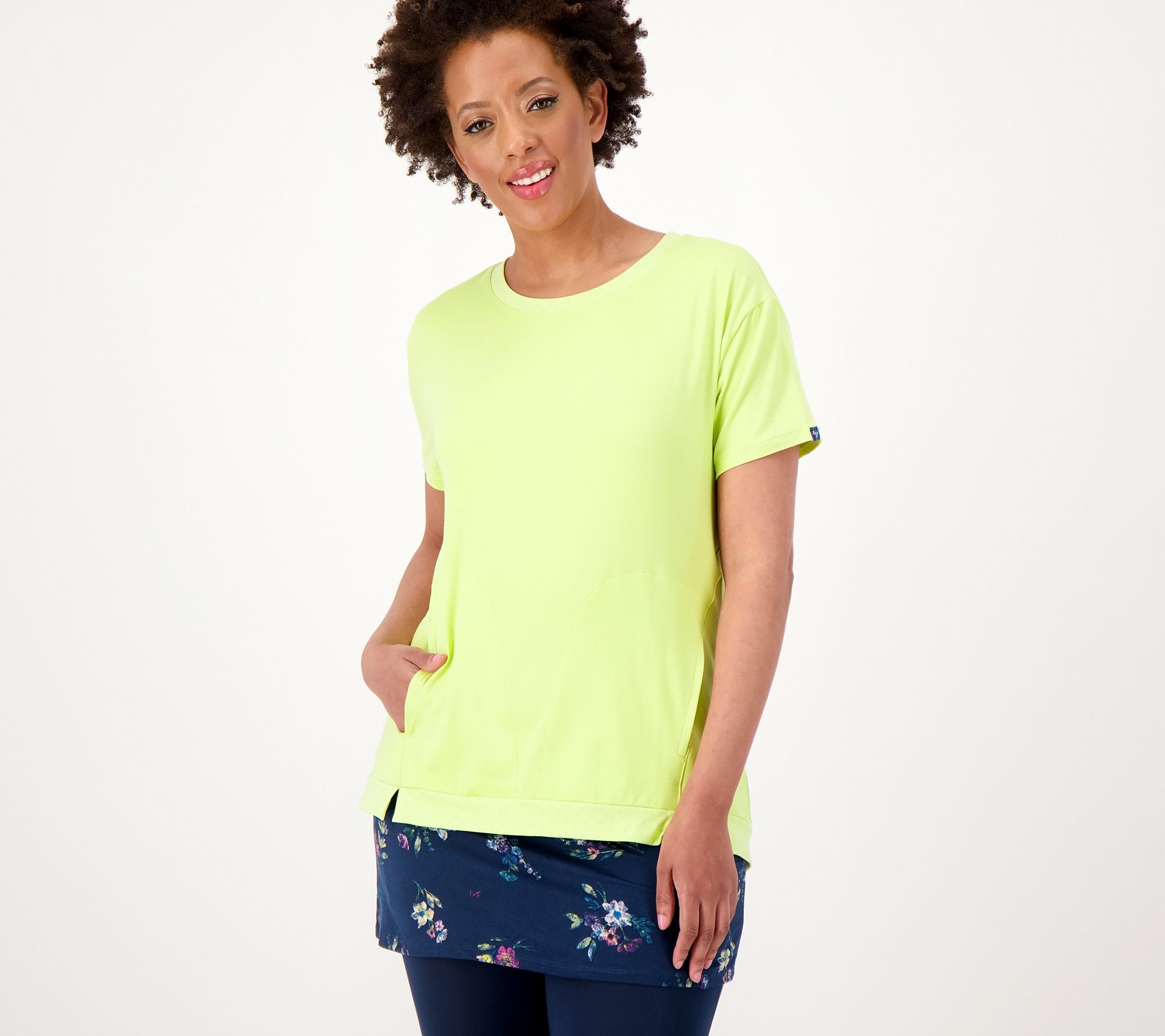 Lug Lounge Peached Jersey Short-Sleeve Top - Scoop