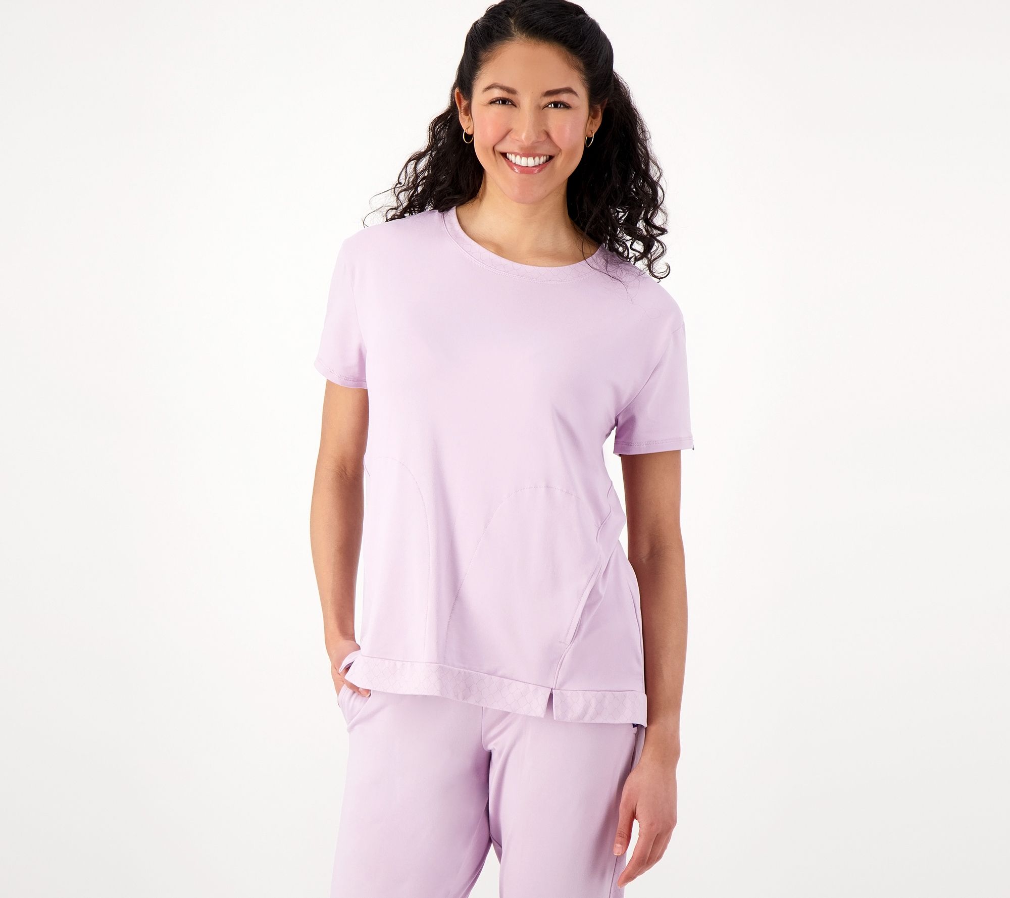 Lug Lounge Peached Jersey Short-Sleeve Top - Scoop