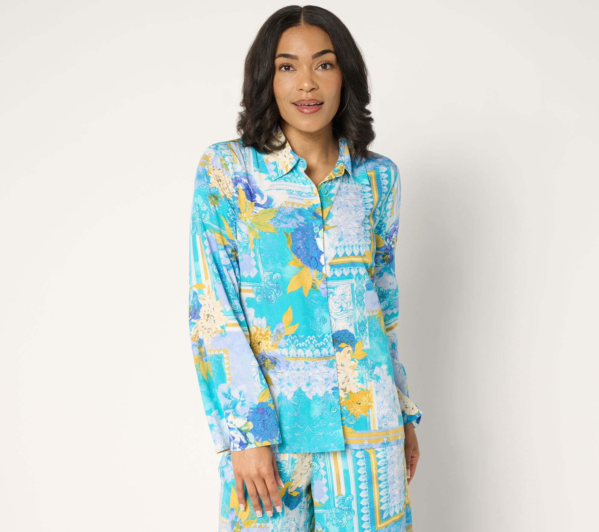 Attitudes by Renee Rayon Blend Blouse