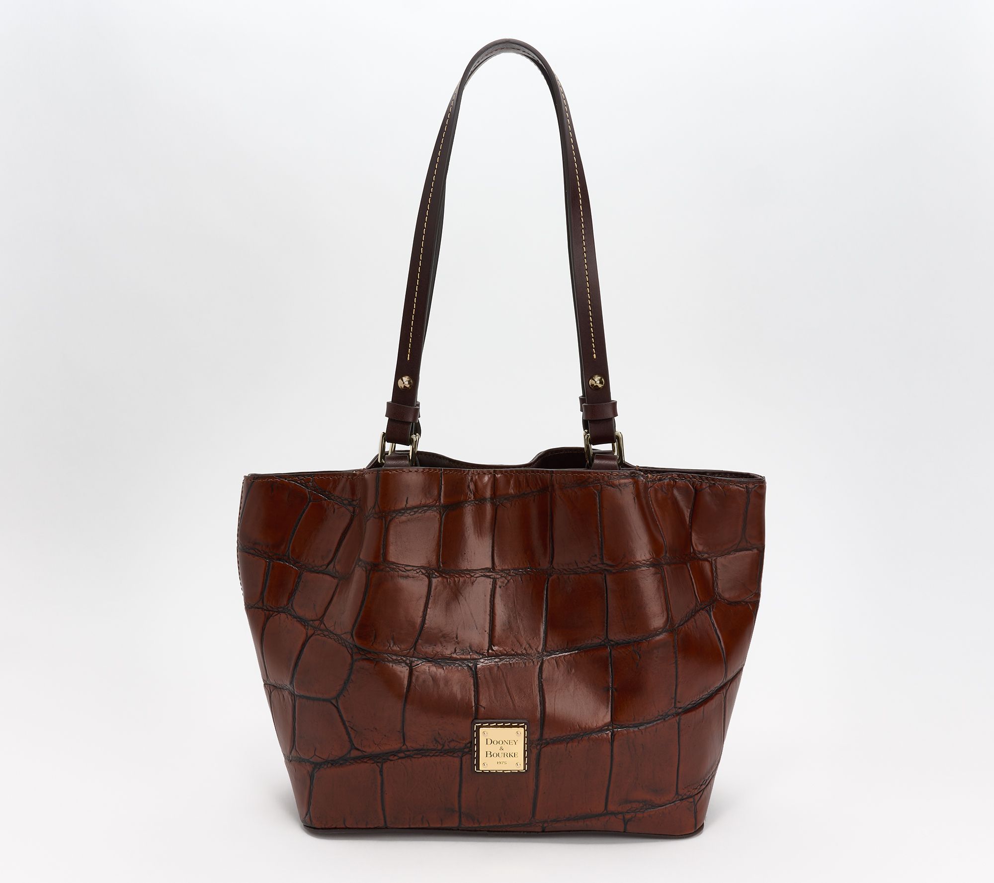 "As Is" Dooney & Bourke Denison Croco Small Flynn Tote