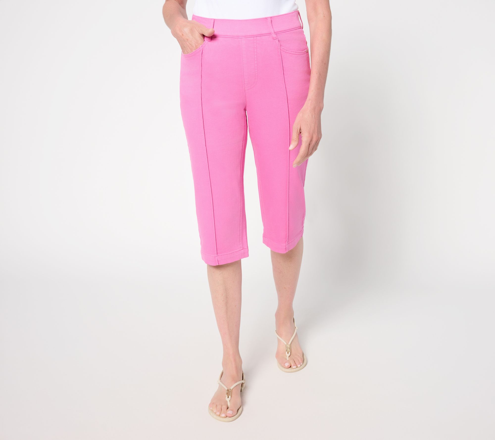 Isaac Mizrahi Live! Petite True Denim Color Pedal Pusher