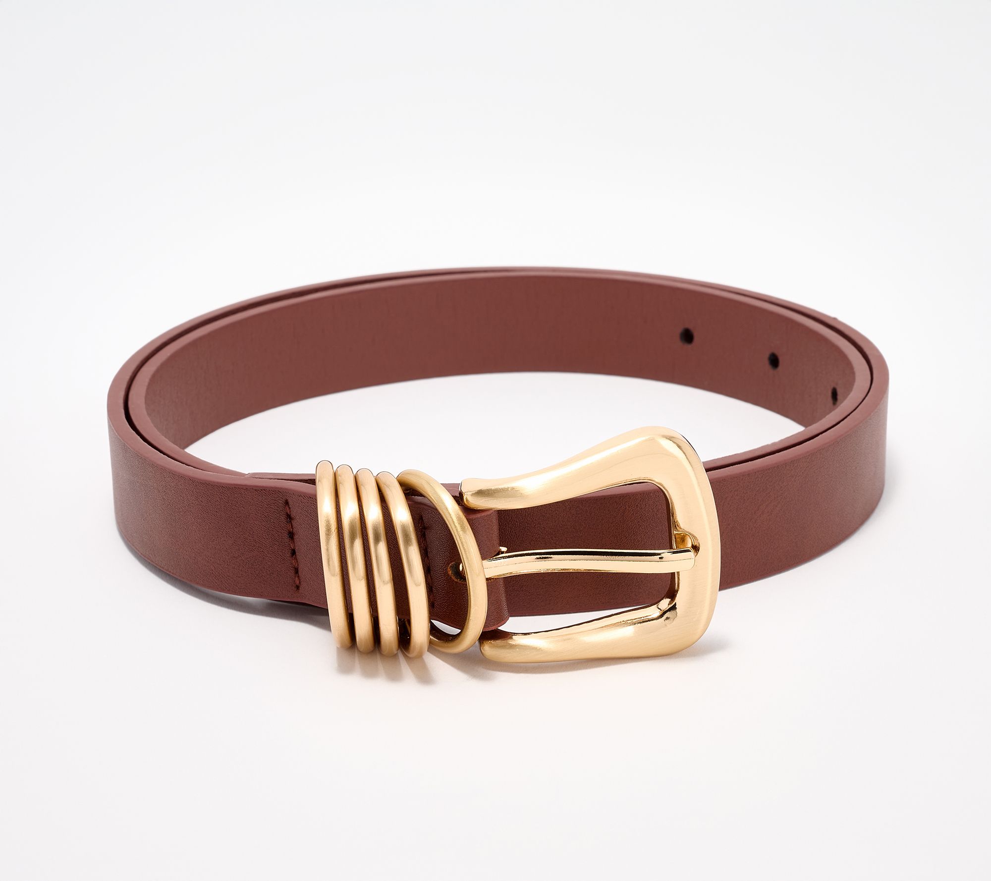 Susan Graver Faux Leather Multi Keeper Belt